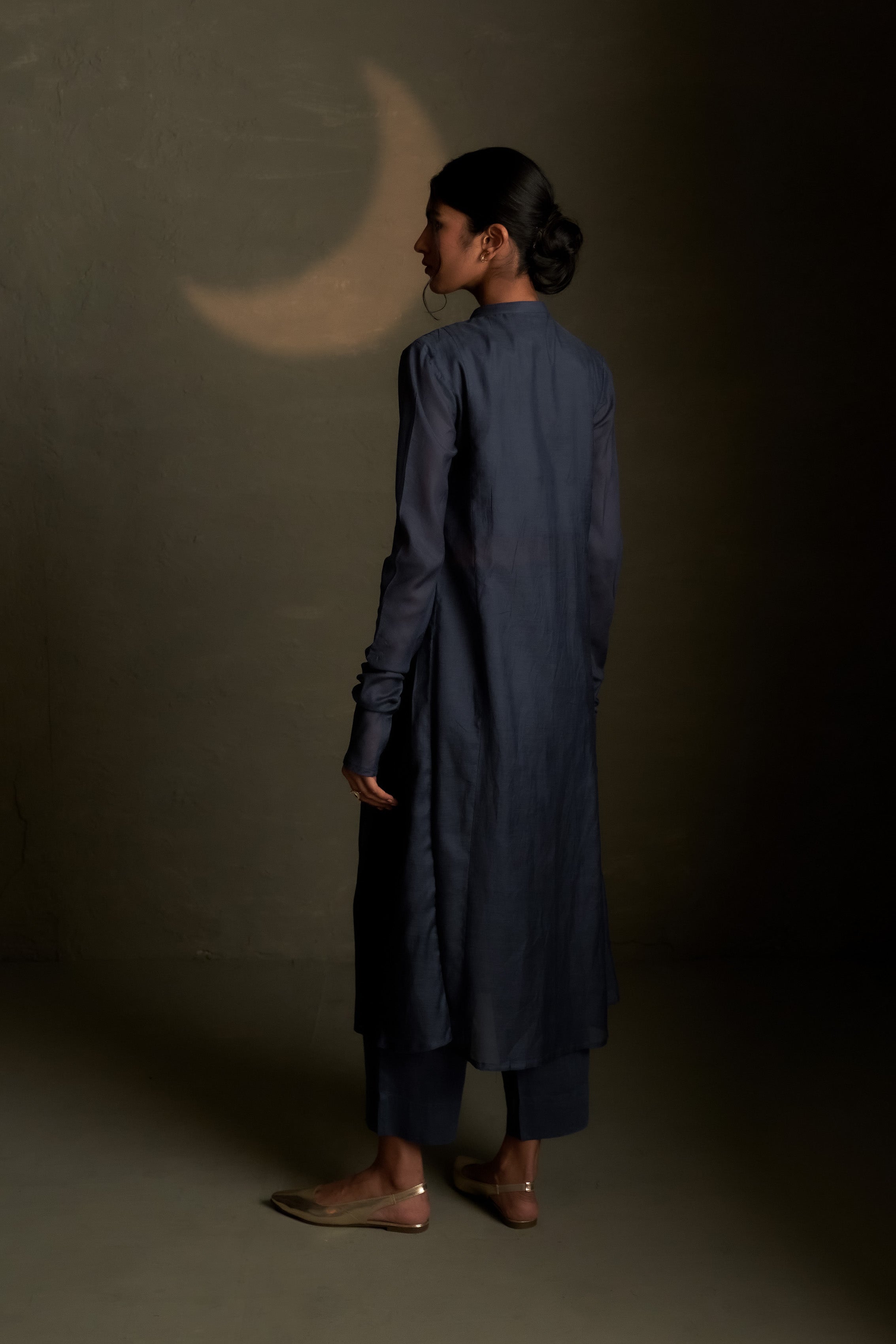 BLUE DUSK LONG KURTA SET