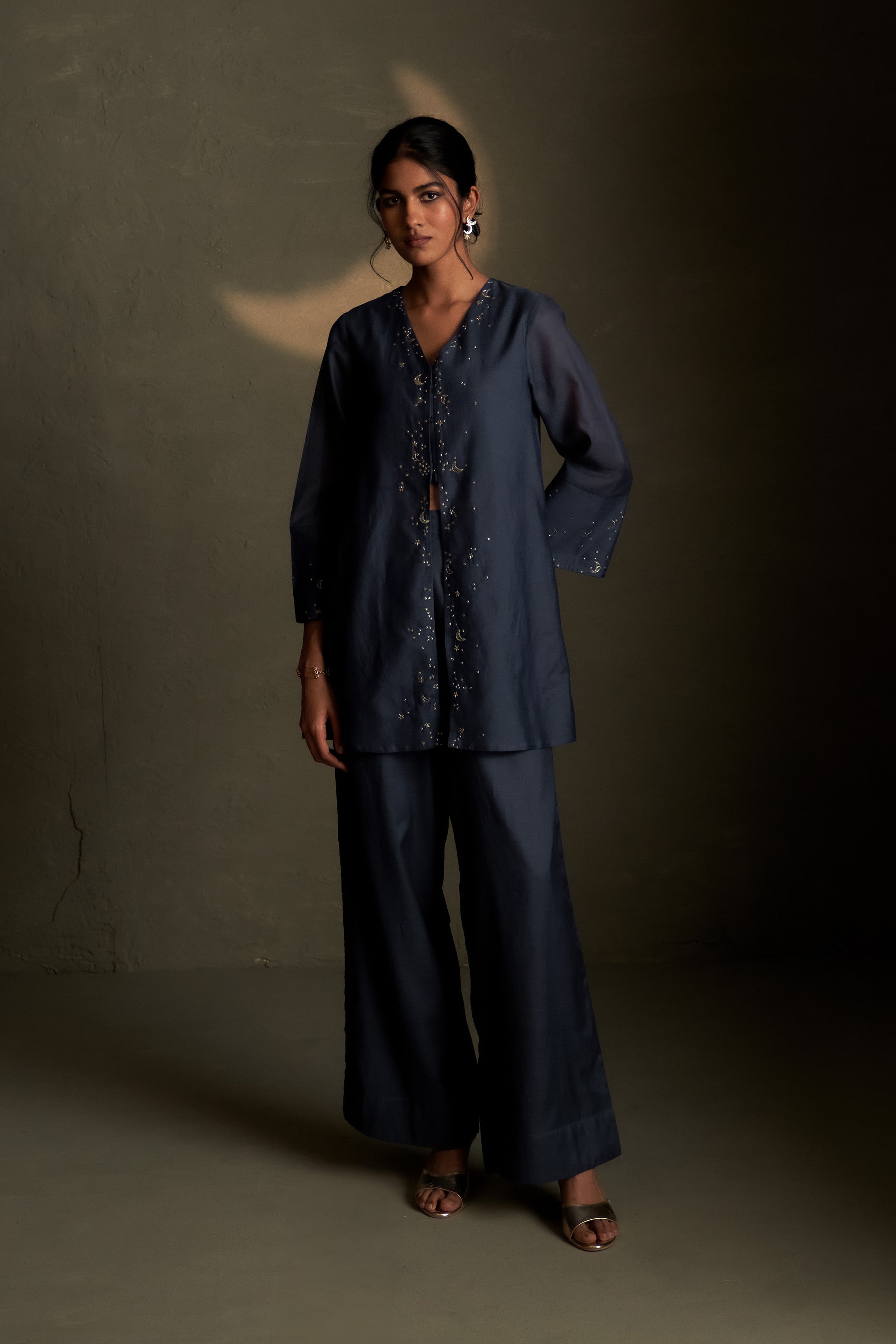 BLUE DUSK CHAAND SITARA SET