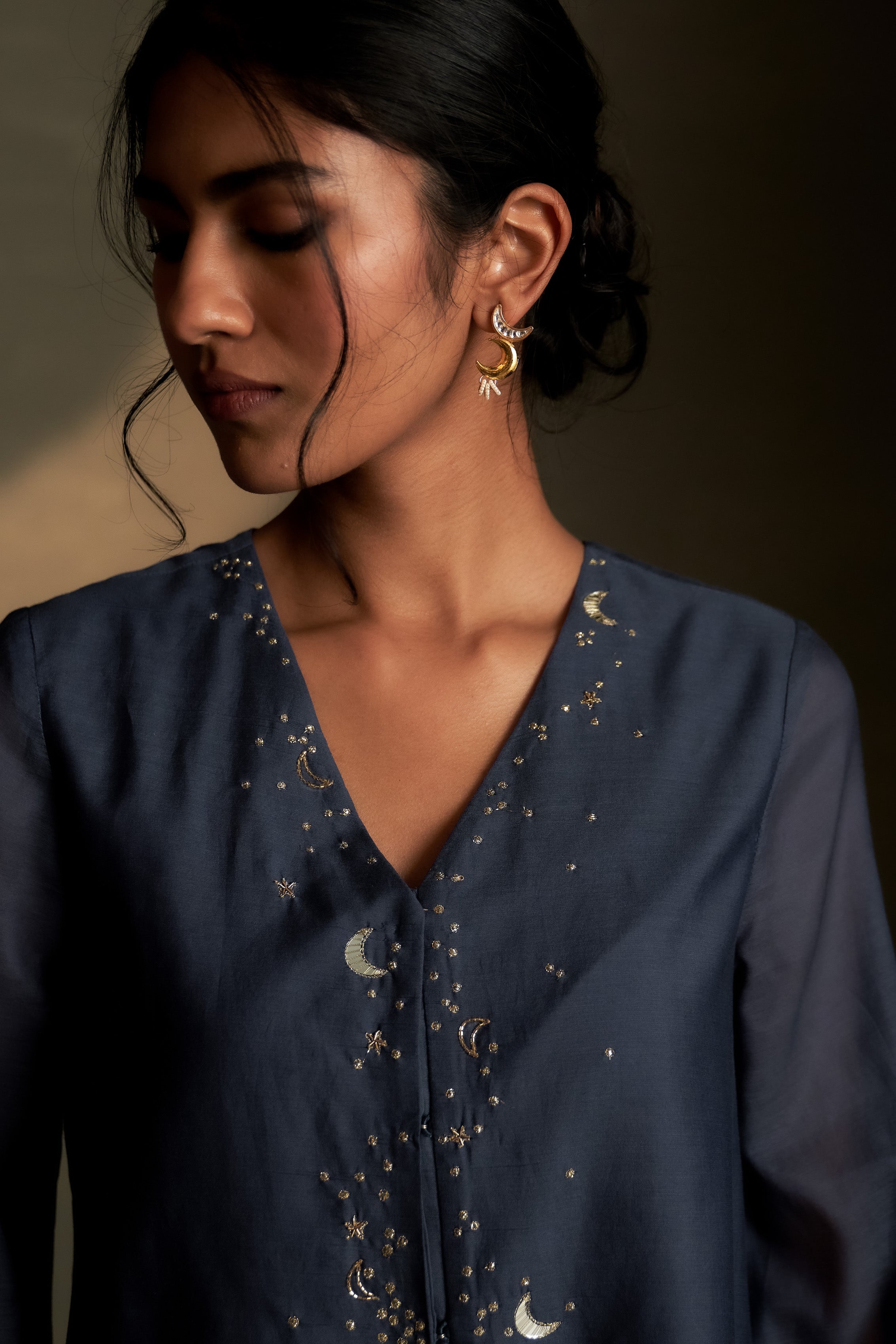 BLUE DUSK CHAAND SITARA SET