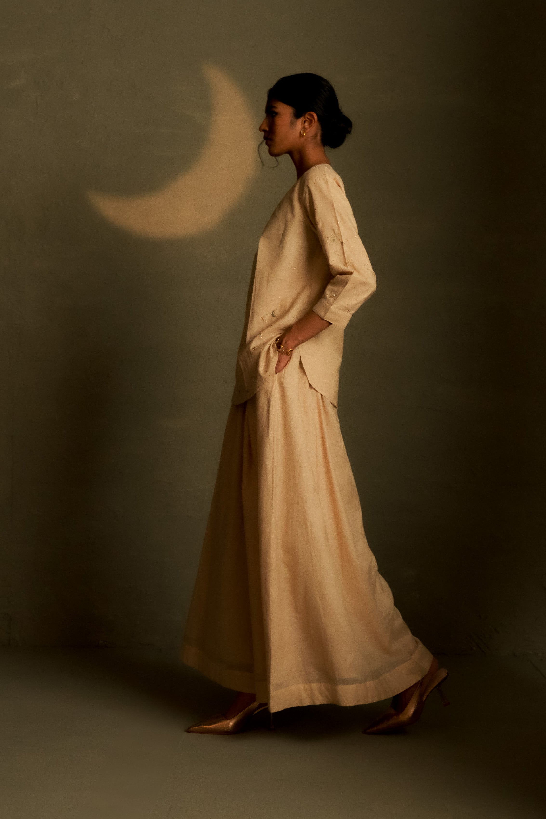 CHAAND KURTI SKIRT SET