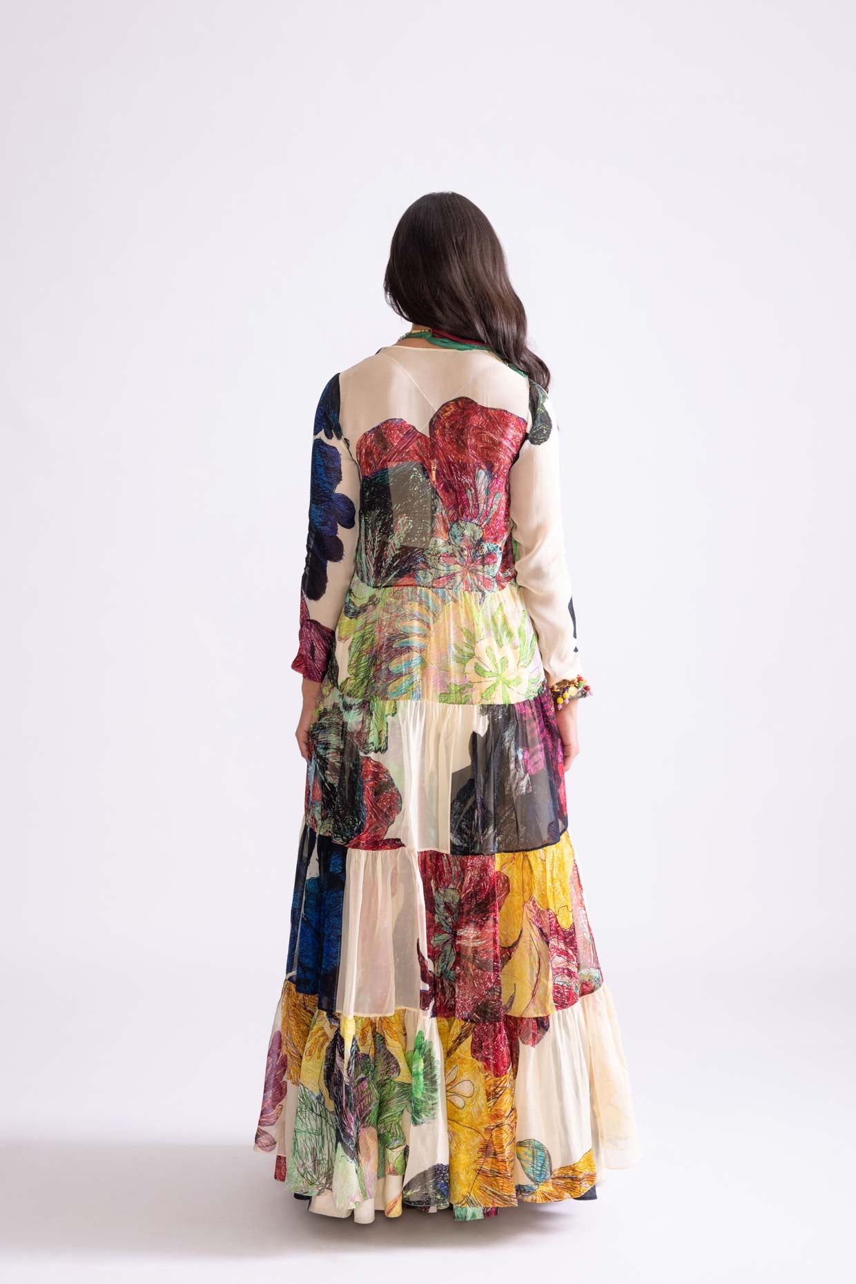 BLUEY BLOUSE, MAGNOLIA CAPE & MAGNOLIA LEHENGA