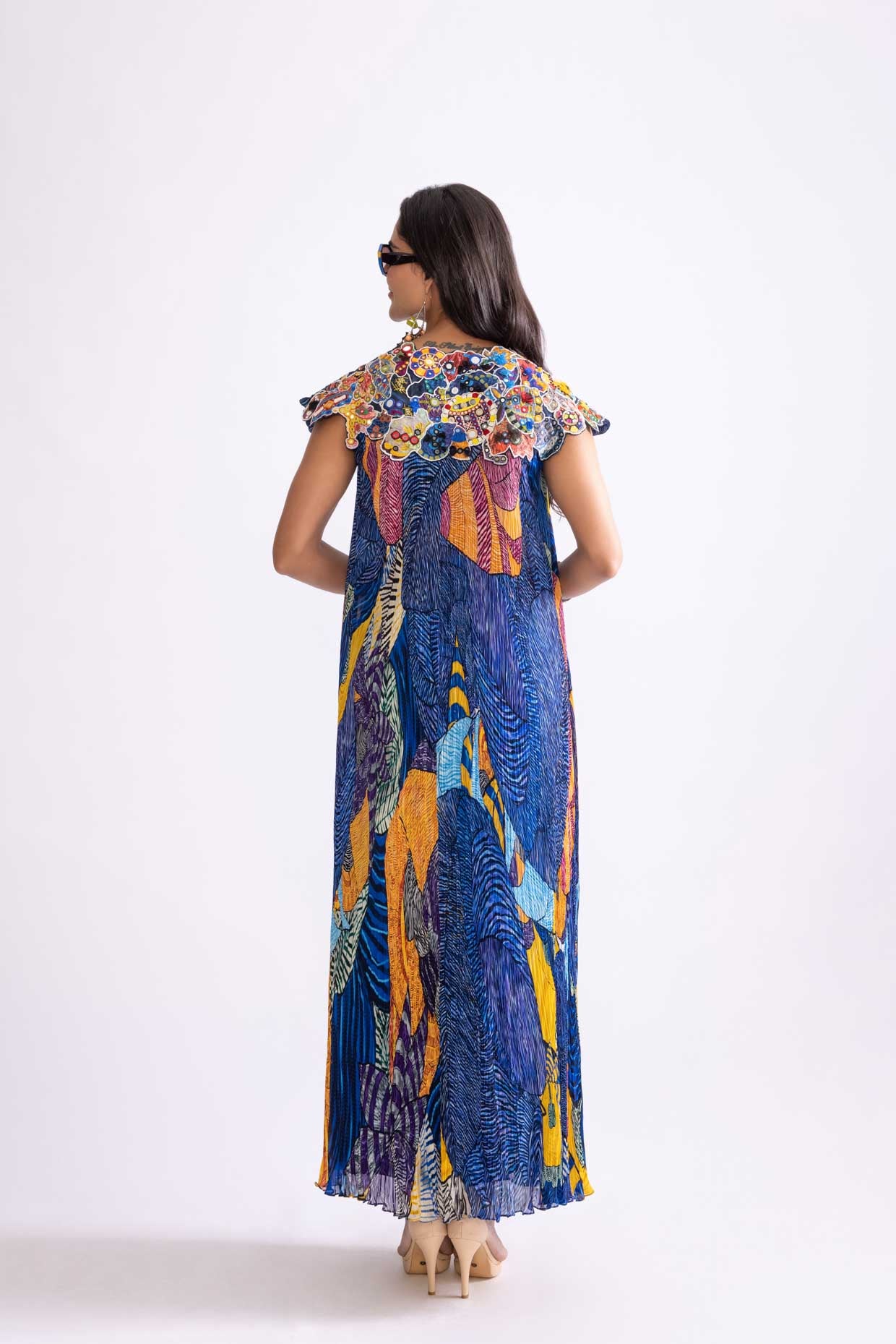 FLORAL CAPE, SASS BUSTIER & SASS SKIRT