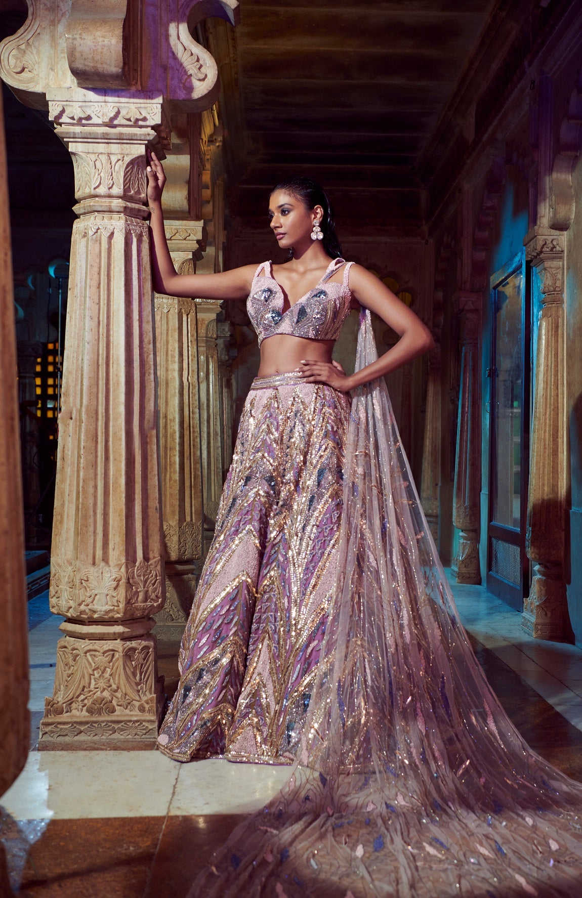 LILAC COCKTAIL LEHENGA