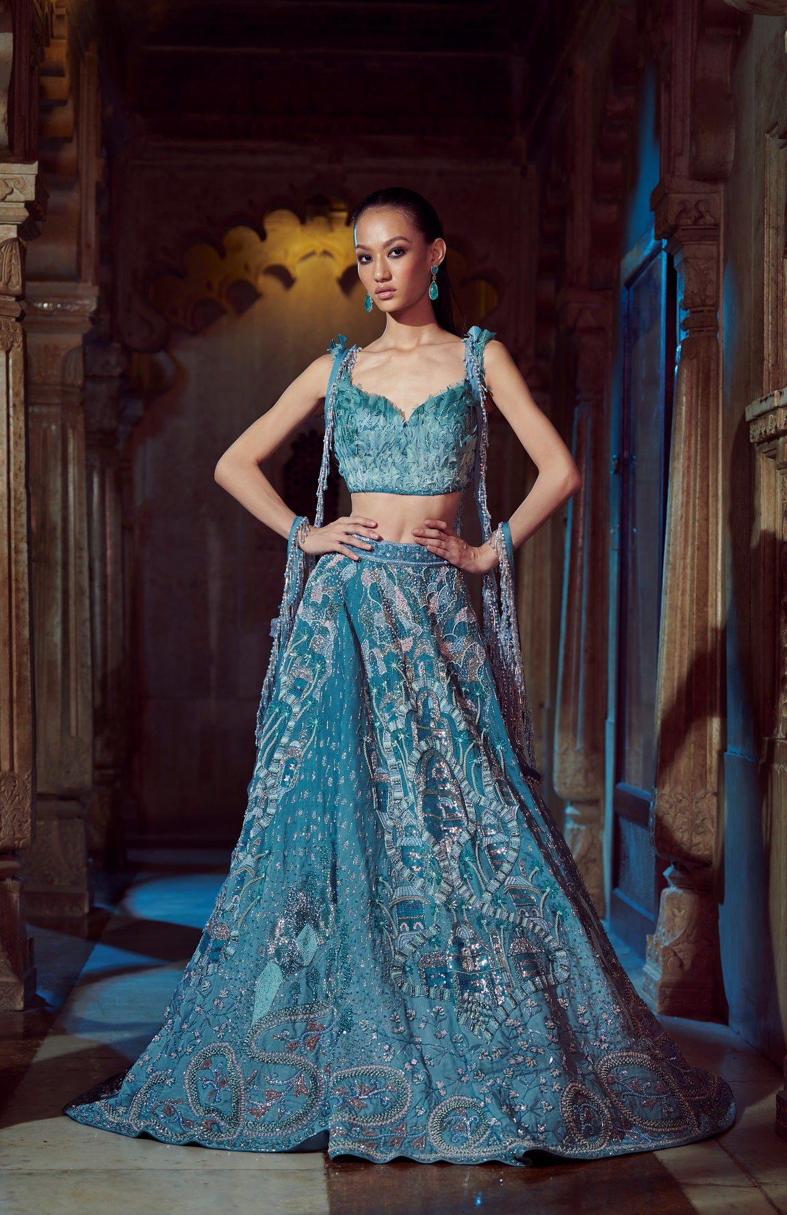 BLUE LEHENGA