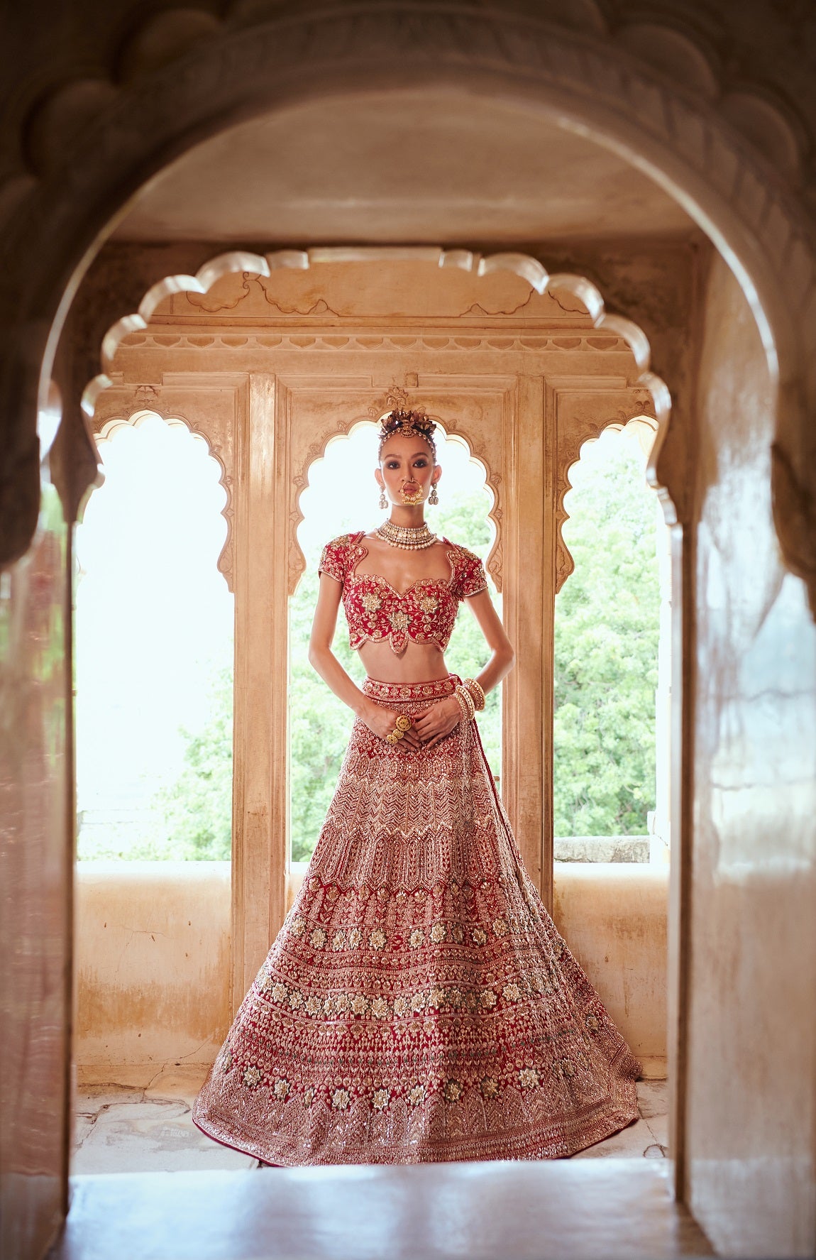 DARK PINK BRIDAL LEHENGA