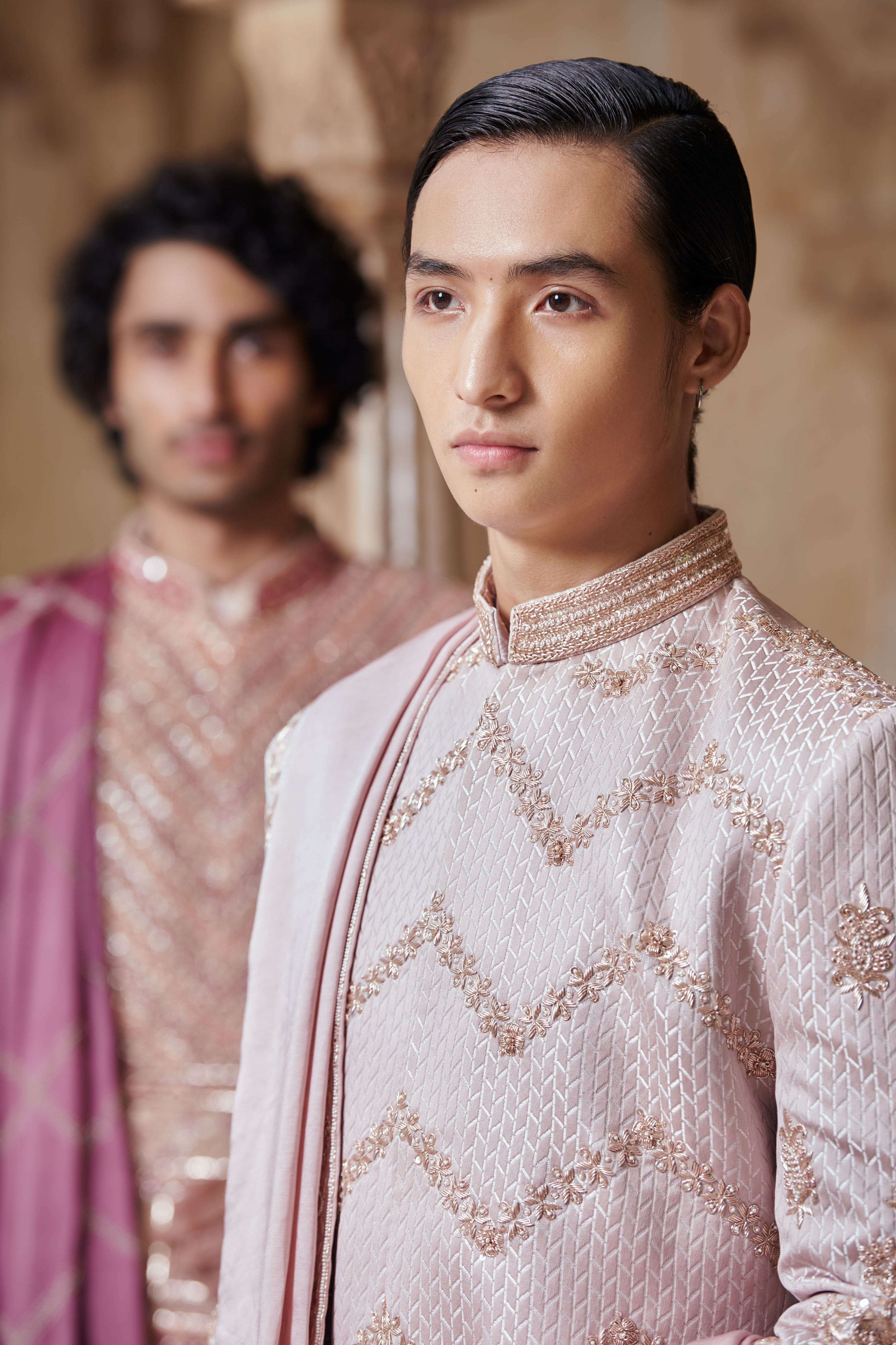 PALE PINK SHERWANI