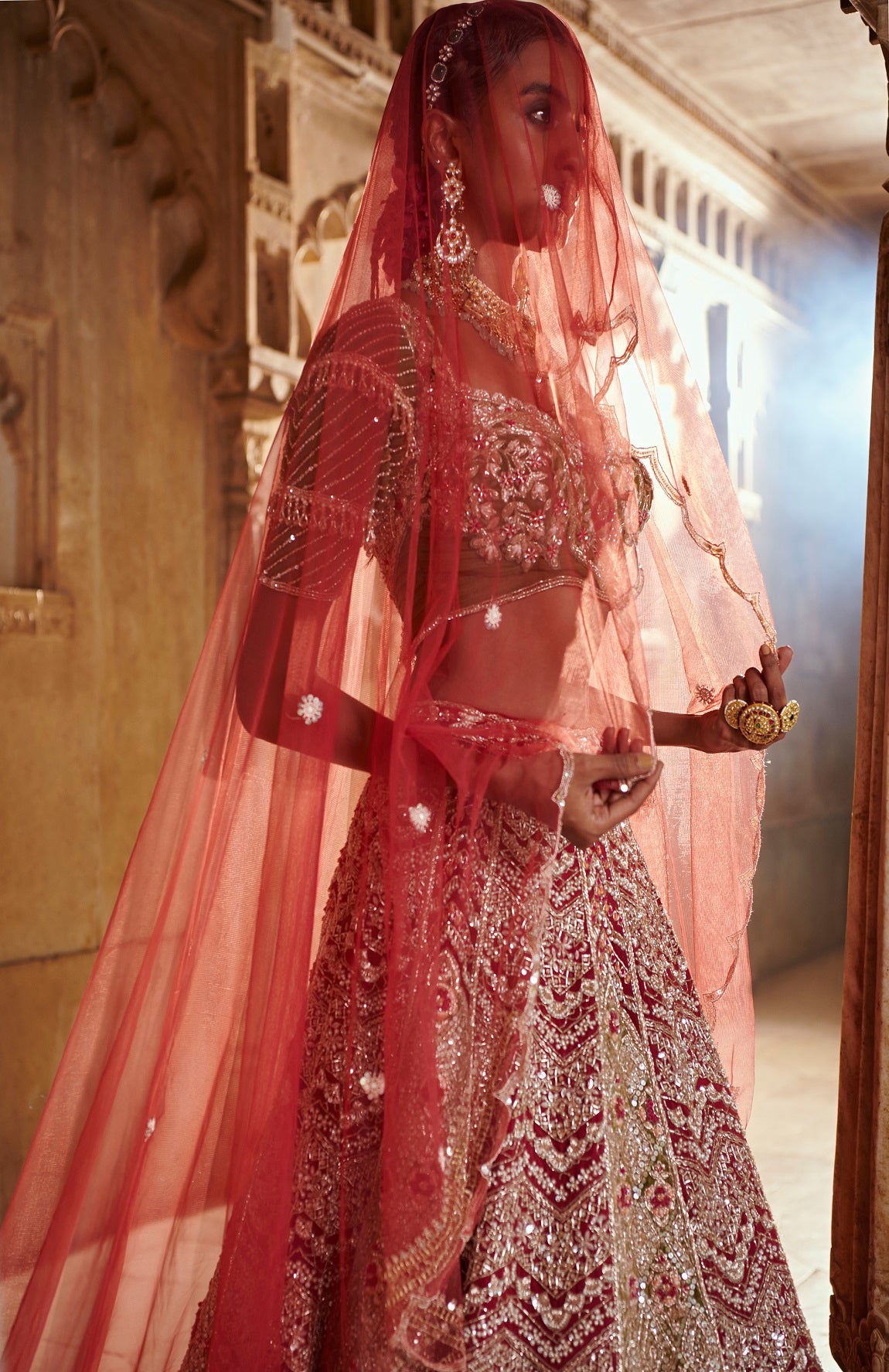 PLUM BRIDAL LEHENGA