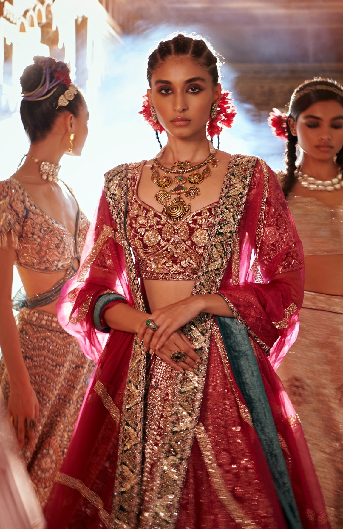 MAUVE PINK BRIDAL LEHENGA