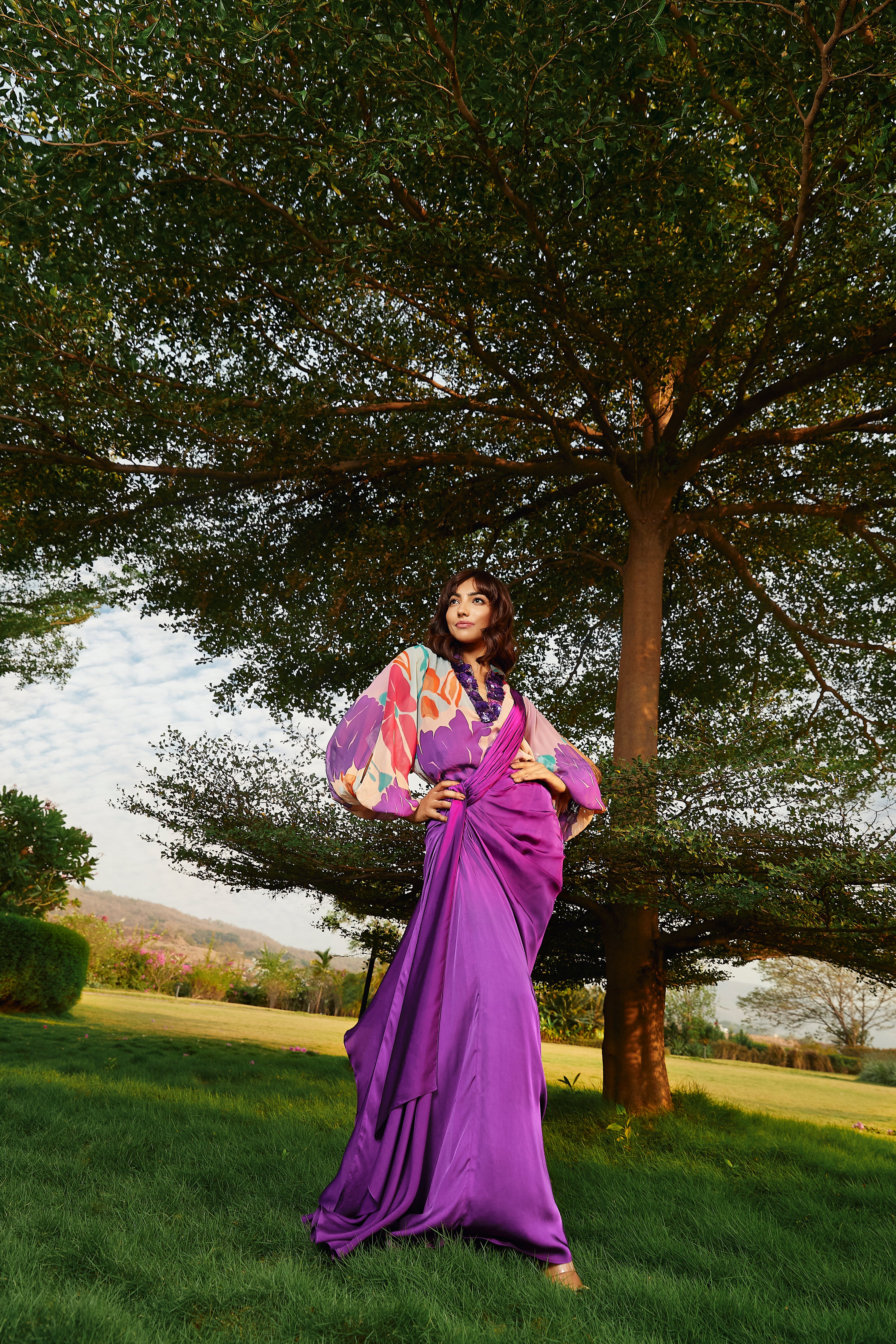 IRIS DRAPE SAREE