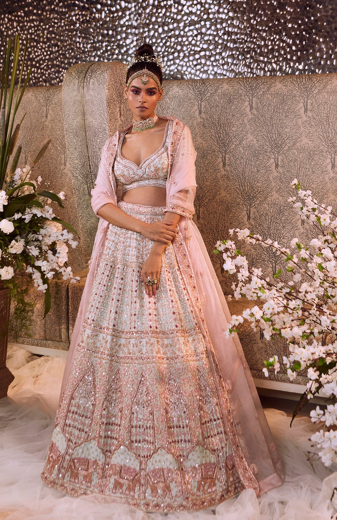 GLACIER LEHENGA SET