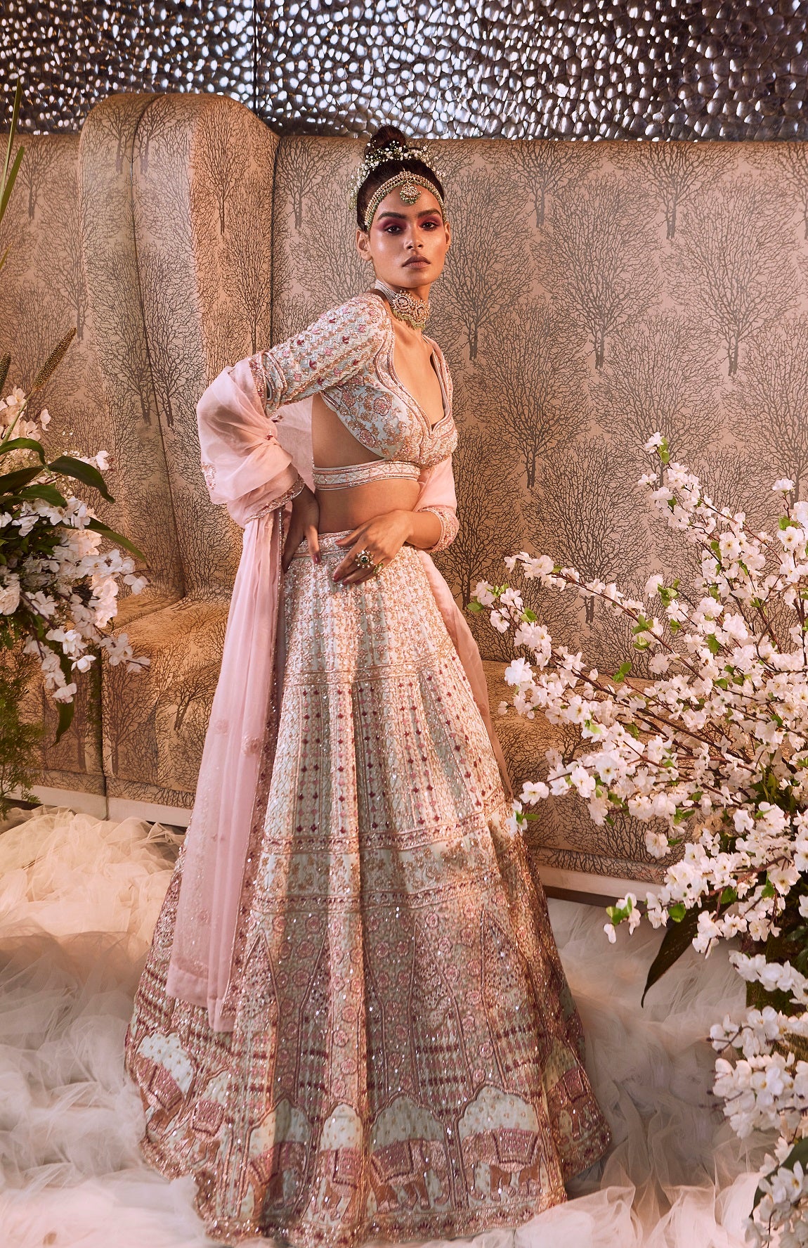 GLACIER LEHENGA SET