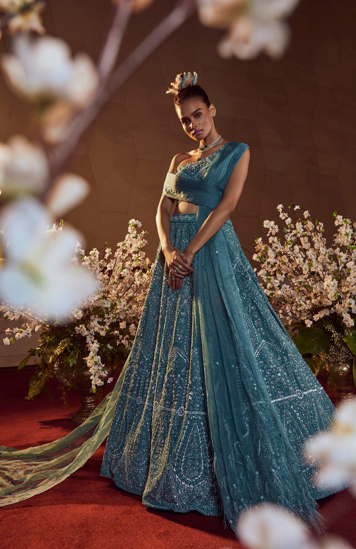 TAHITIAN TIDE LEHENGA SET