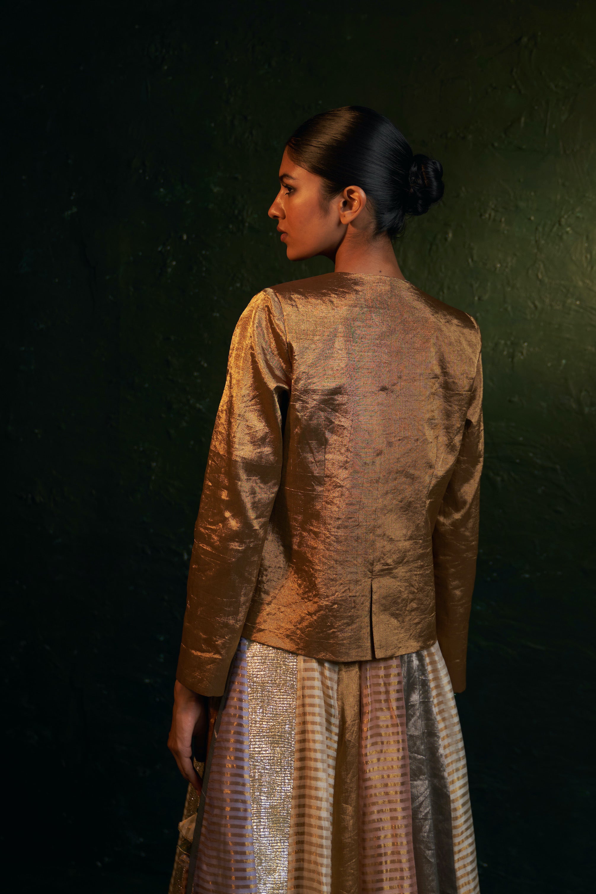 MIDAS GOLD TISSUE BLAZER