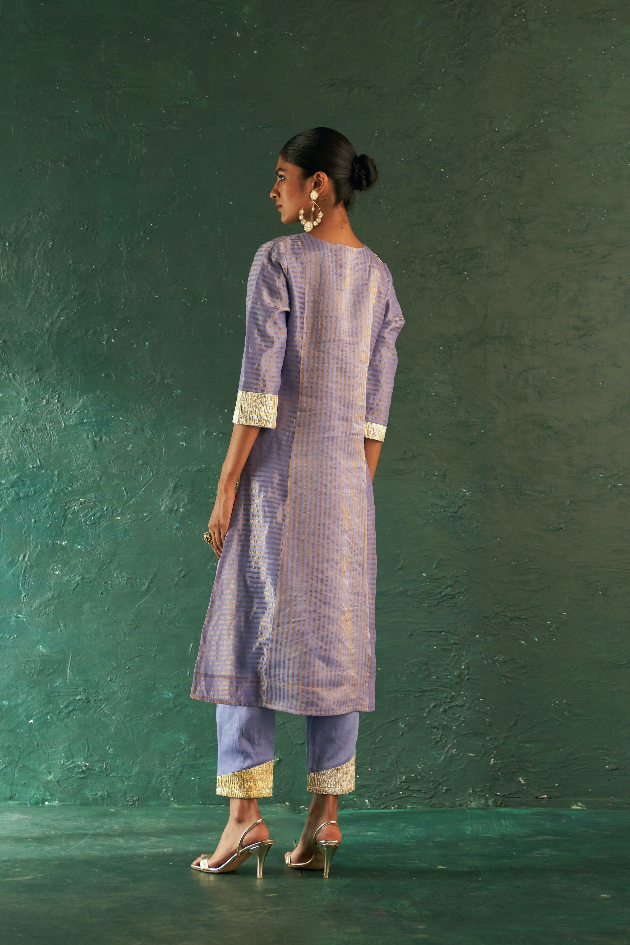 MIDAS LAVENDER STRIPES KURTA