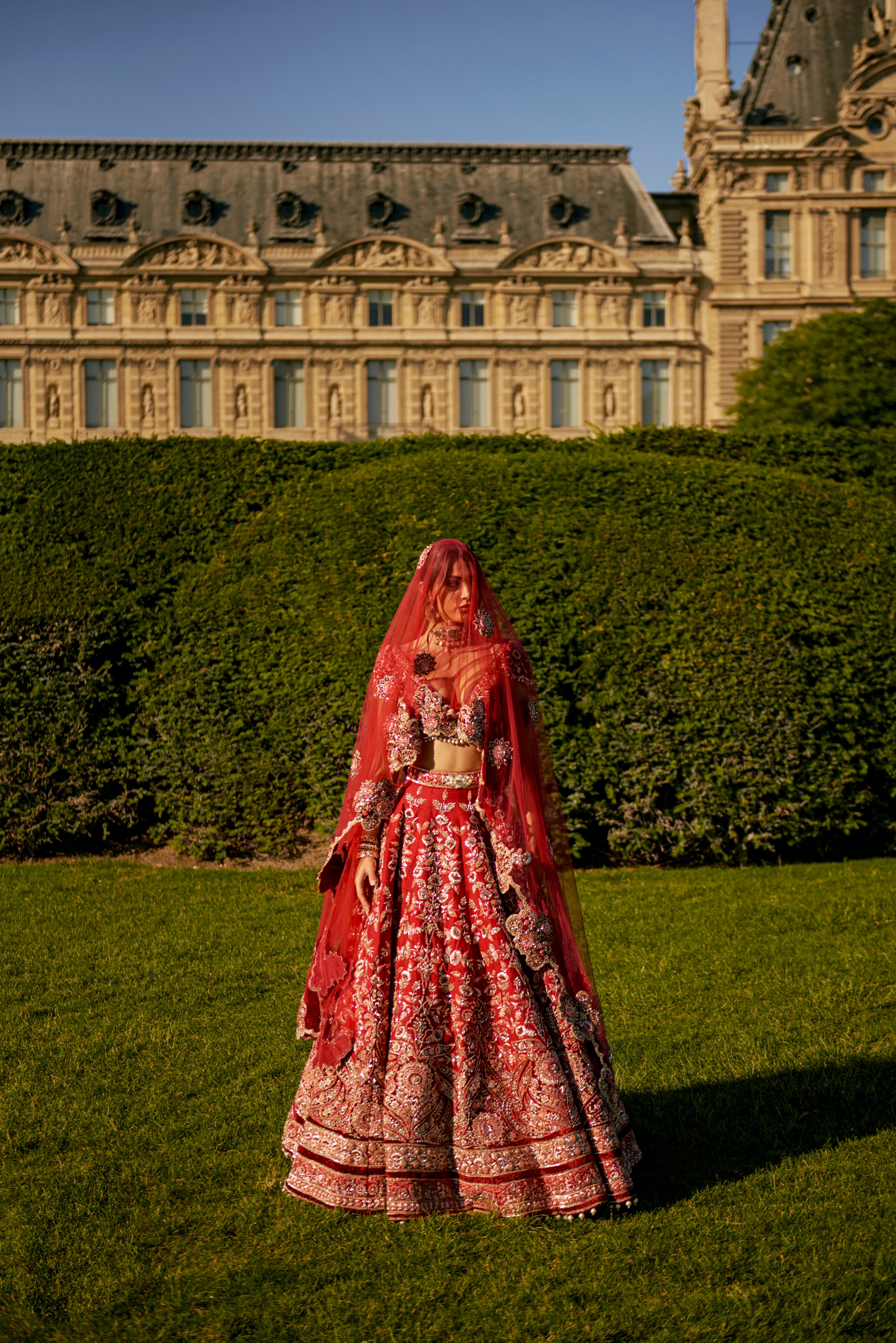 CRIMSON RED LEHENGA SET