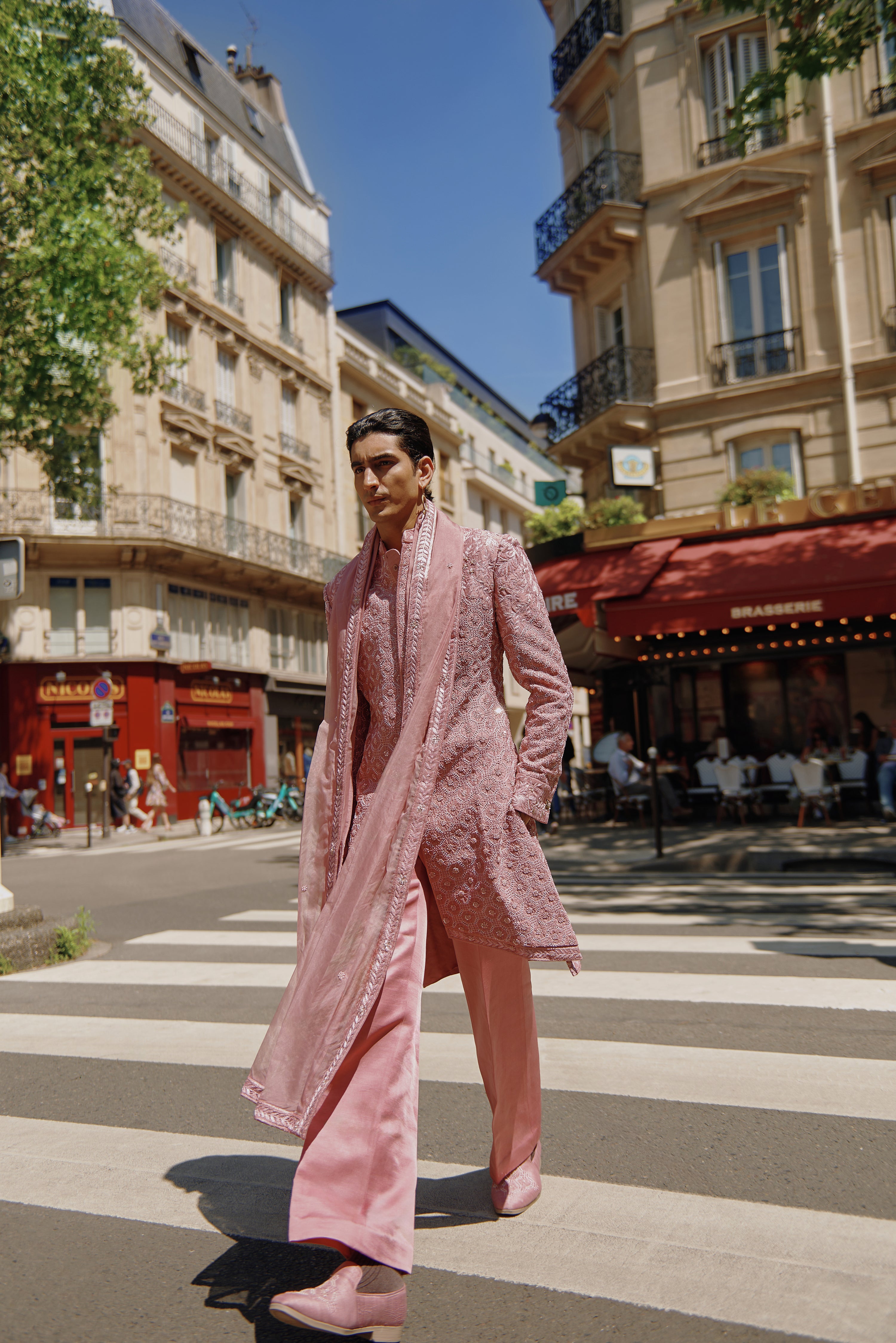 PINK SHERWANI SET