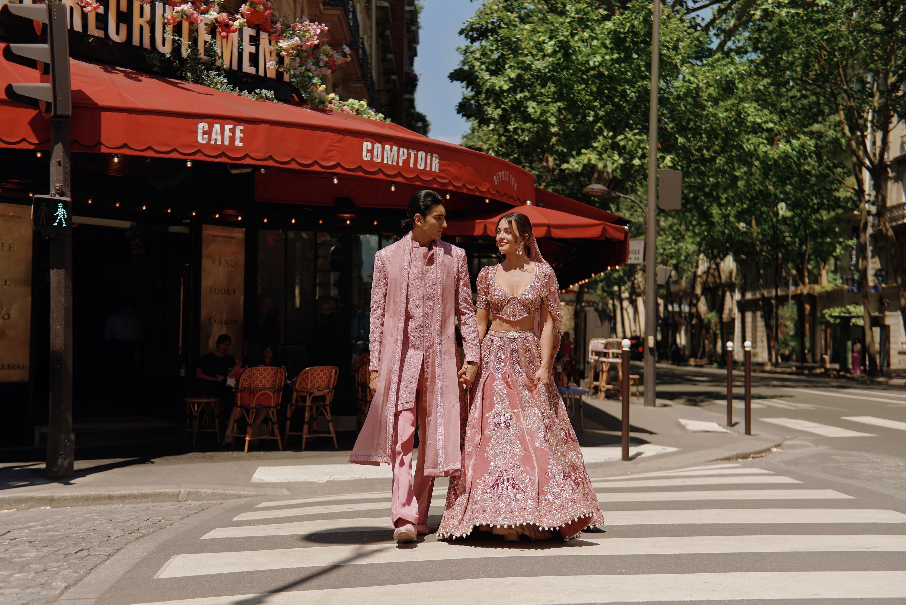 PINK SHERWANI SET