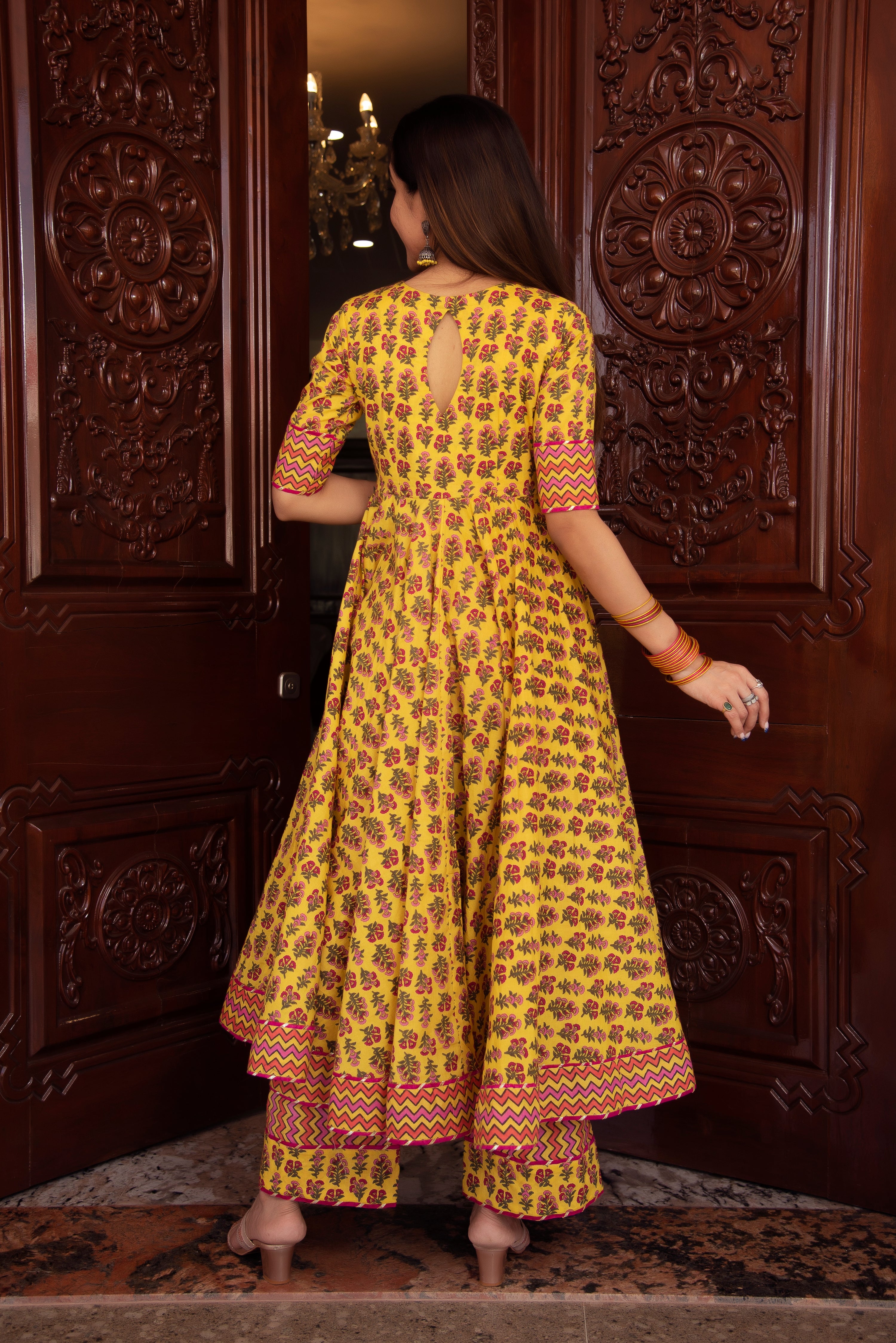 DARIYA COTTON ANARKALI SET