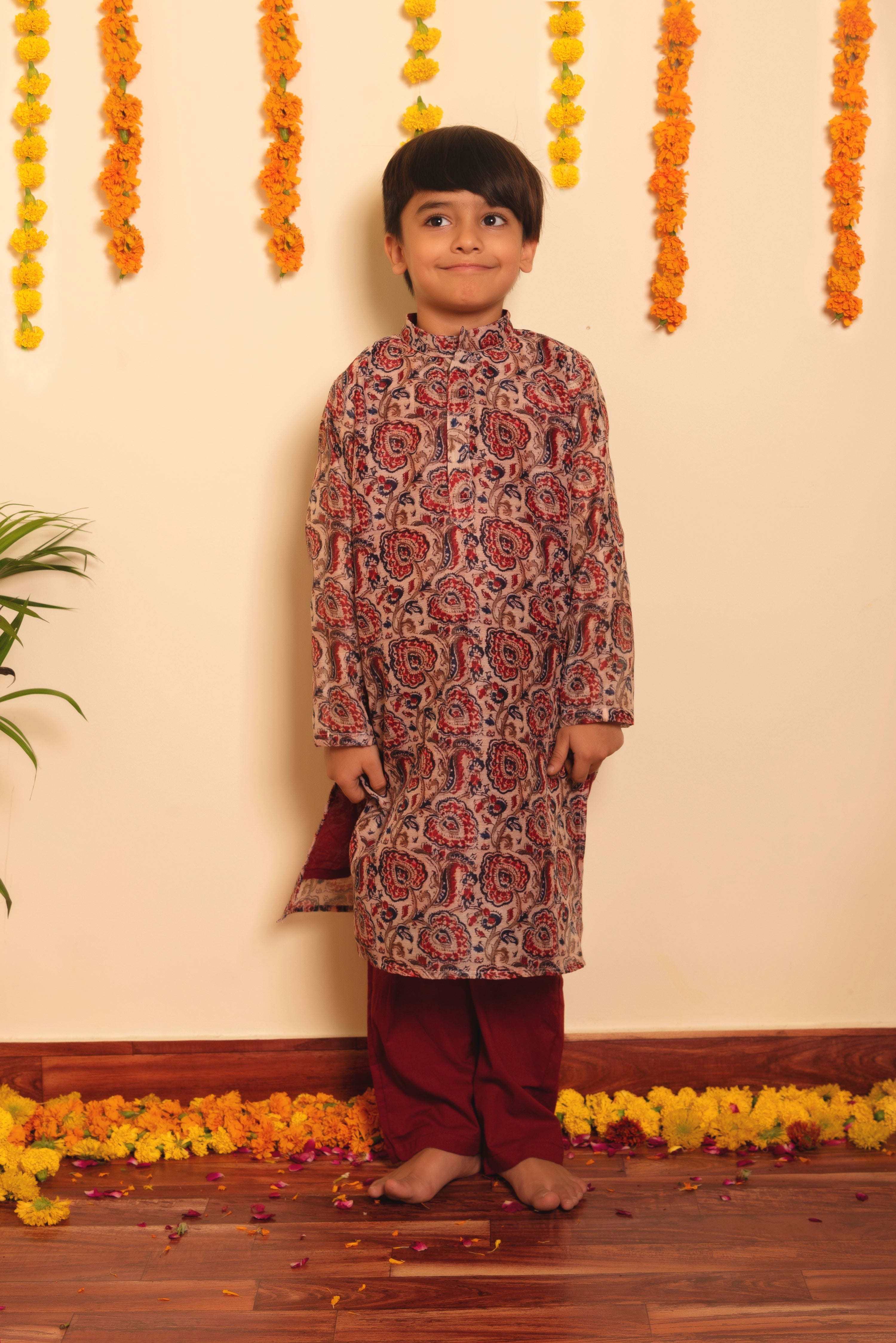 BACHPAN GULBAGH KURTA PANT SET