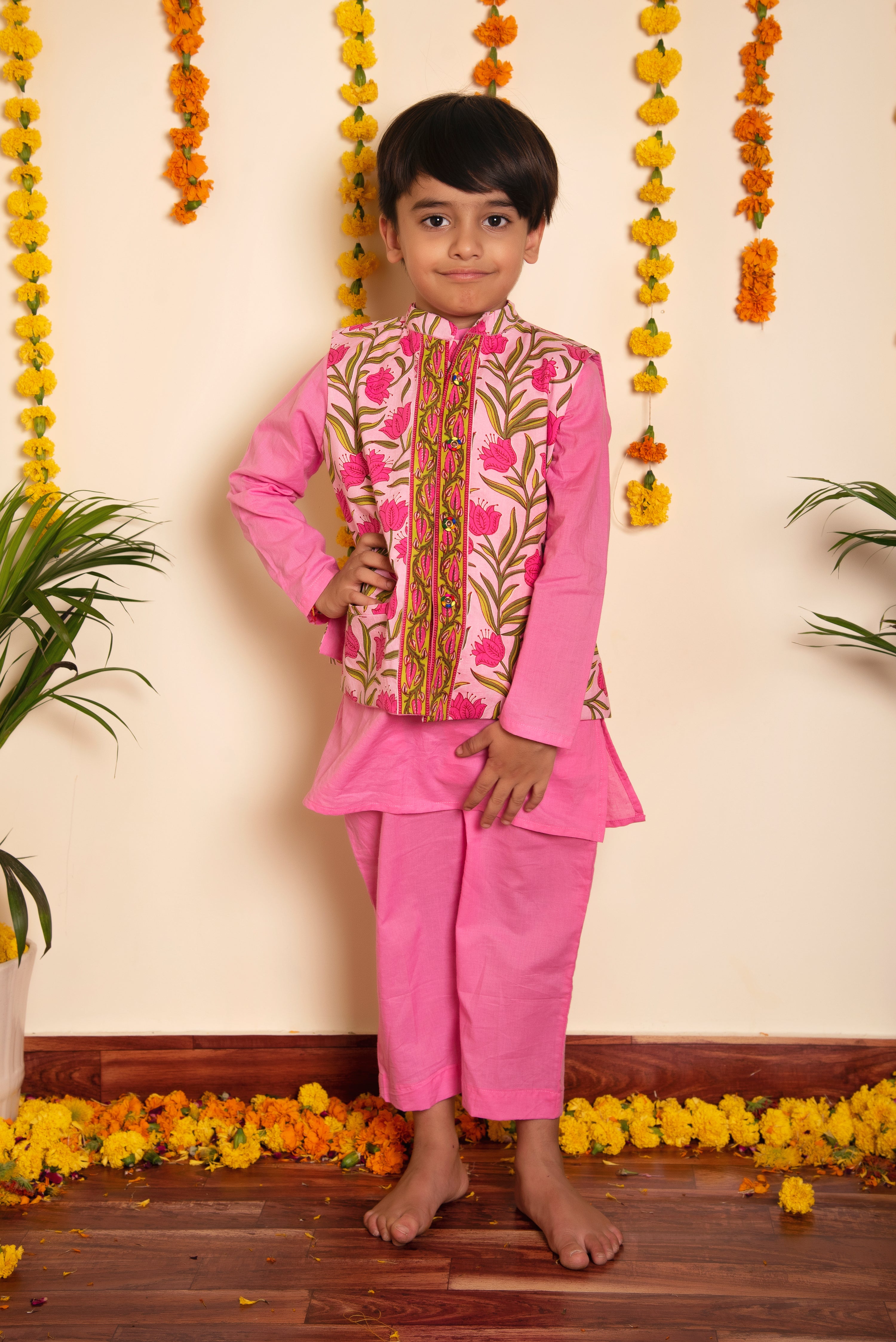 BACHPAN GULBHAR KURTA JACKET SET