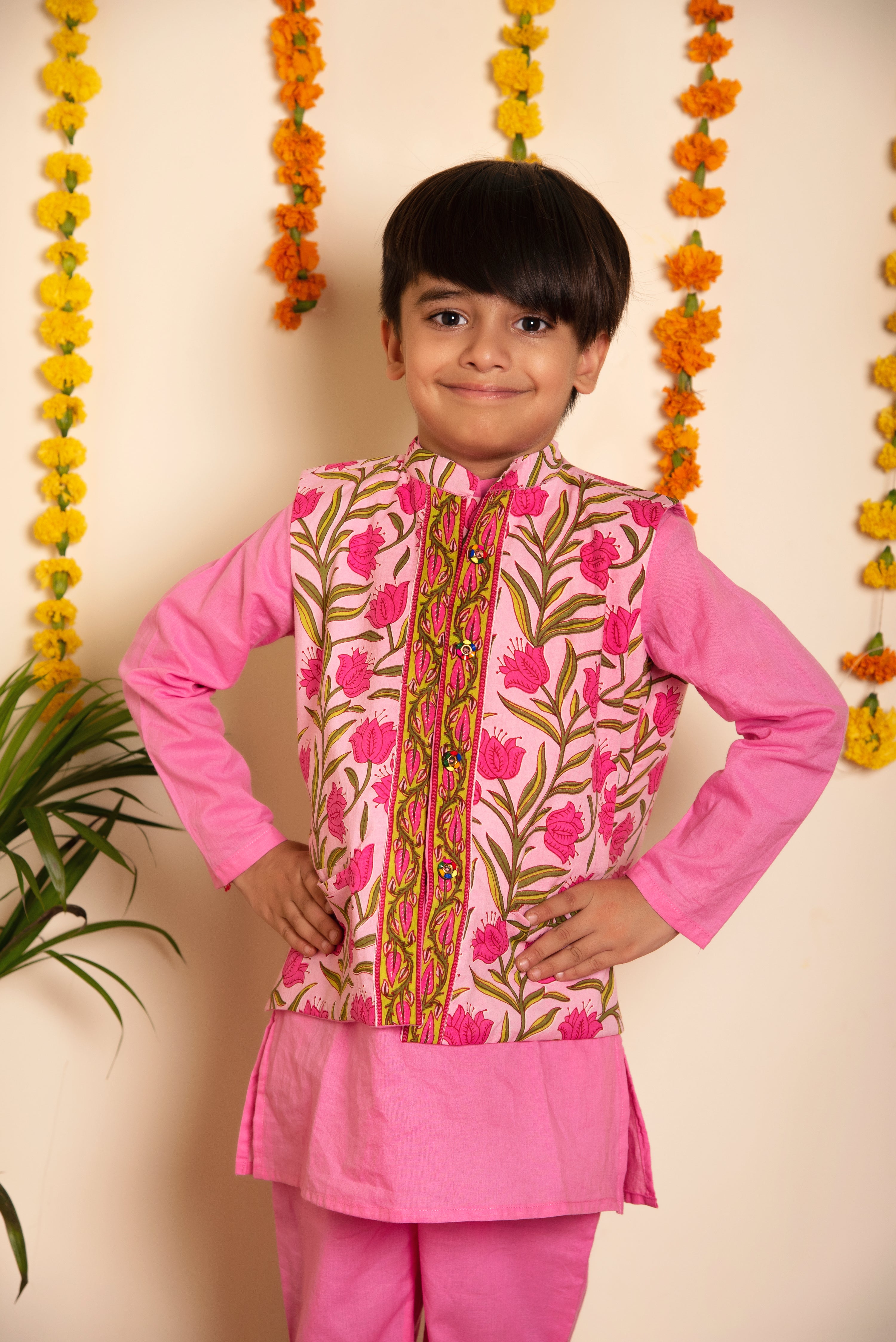 BACHPAN GULBHAR KURTA JACKET SET