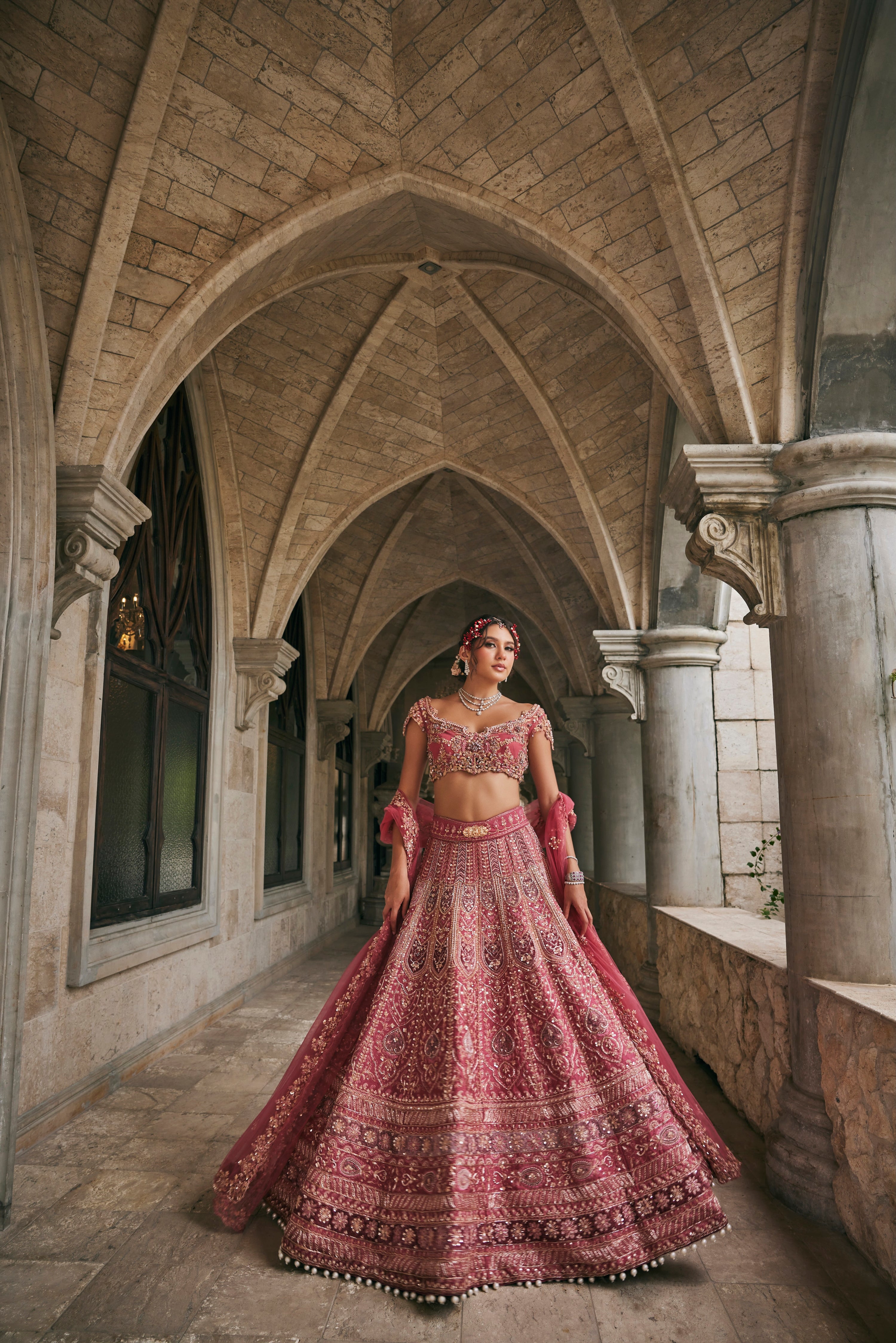 DUSK IN BLOSSAM LEHENGA SET