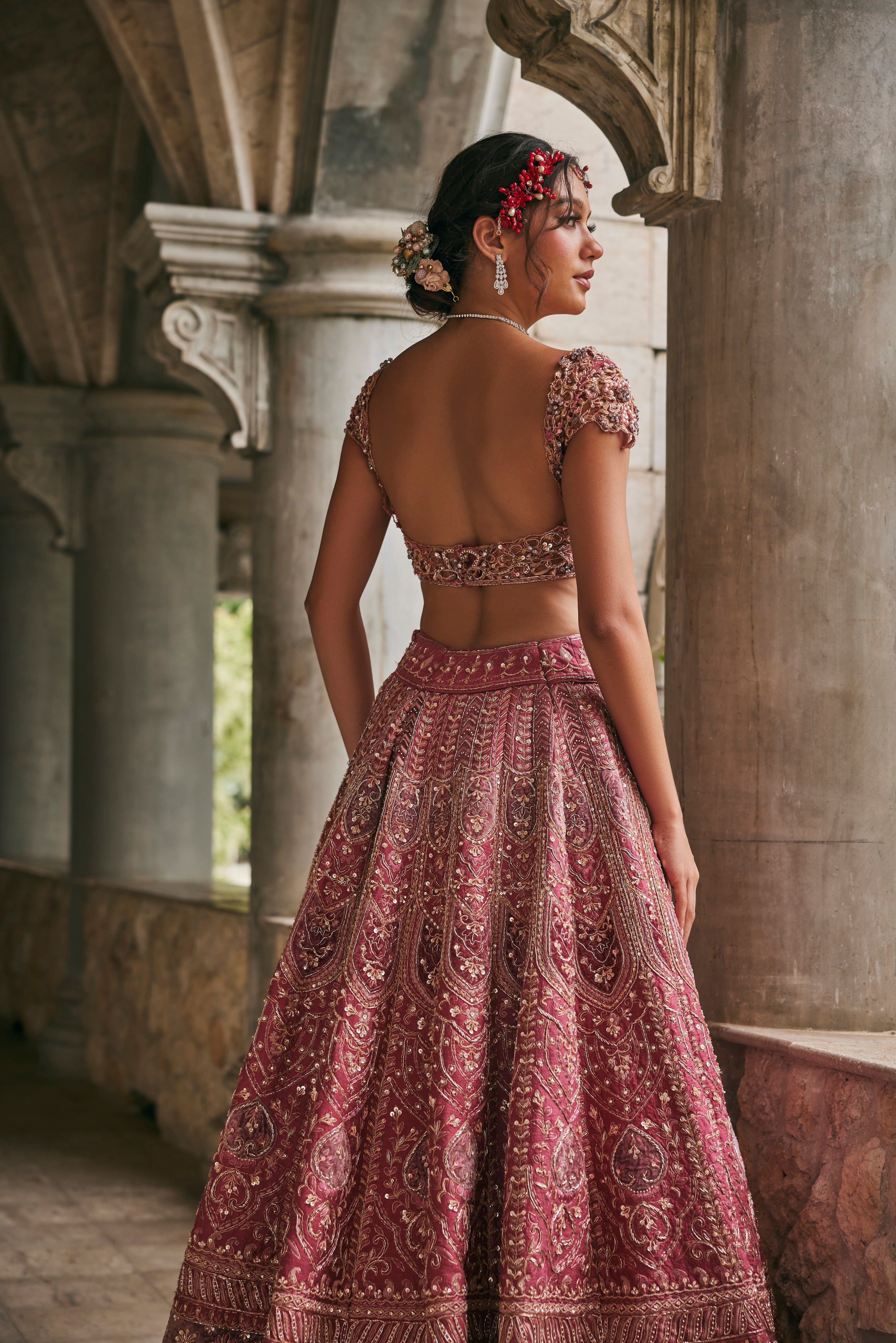 DUSK IN BLOSSAM LEHENGA SET