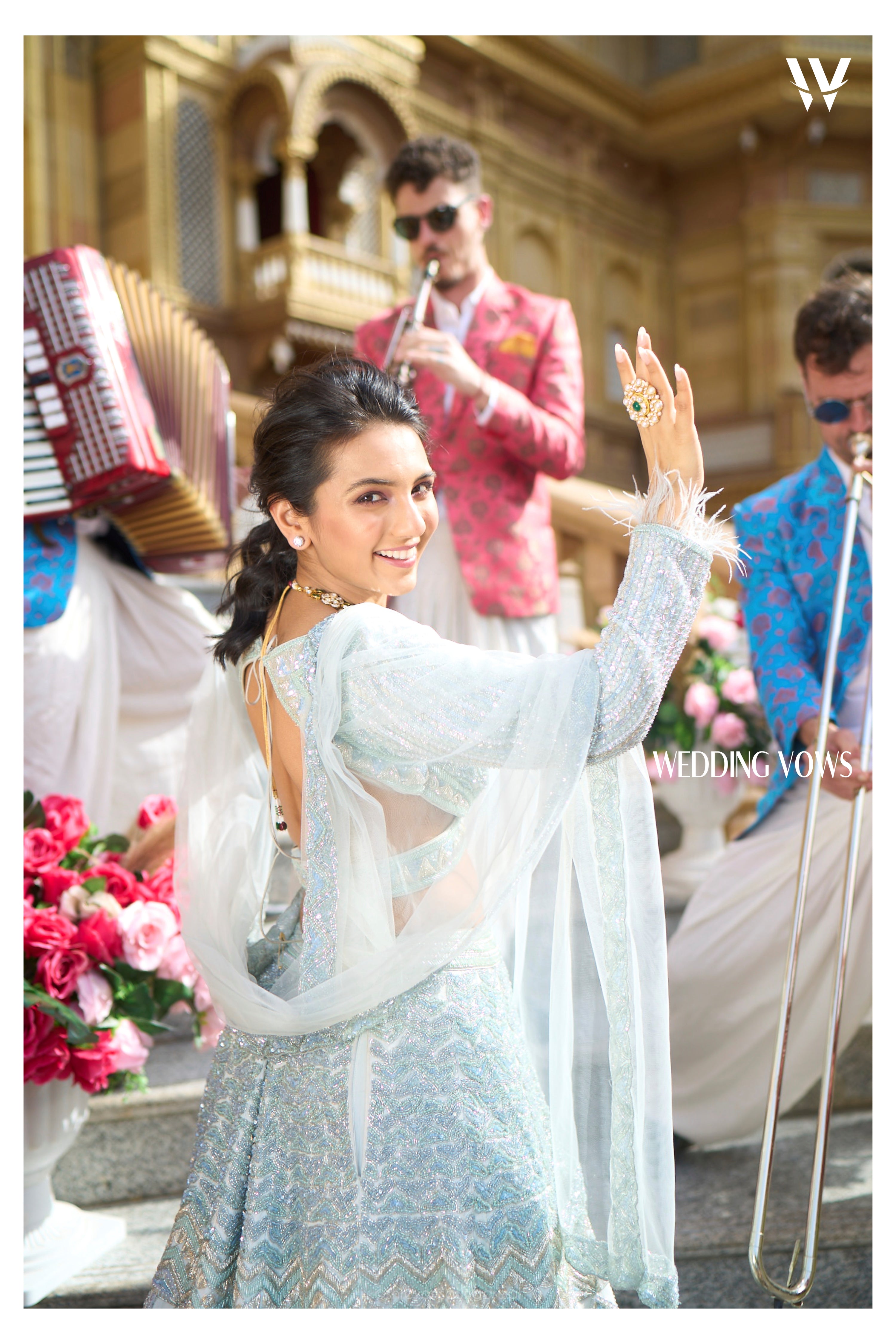 ARCTIC BLUE LEHENGA