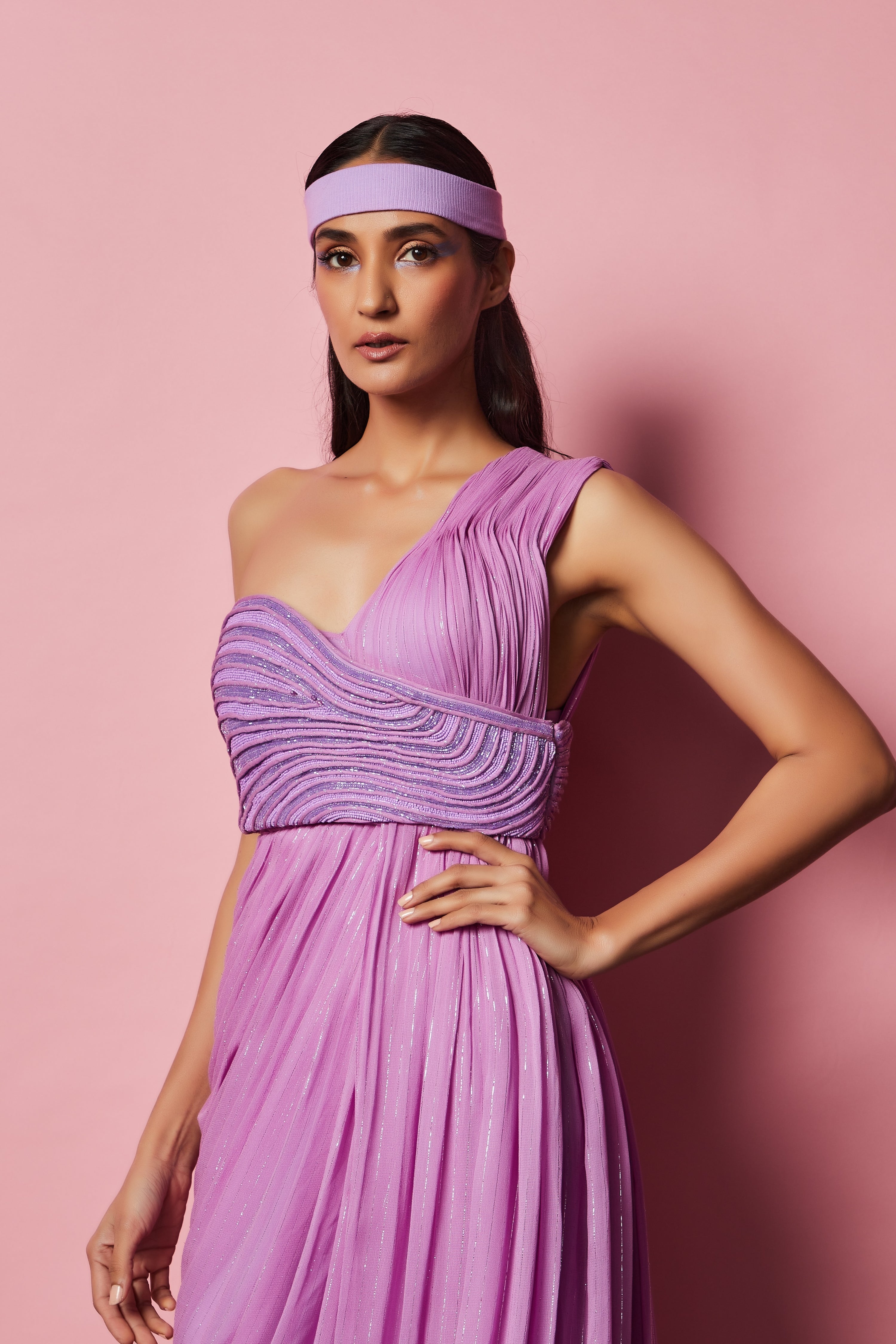 LILAC CORDING BUSTIER