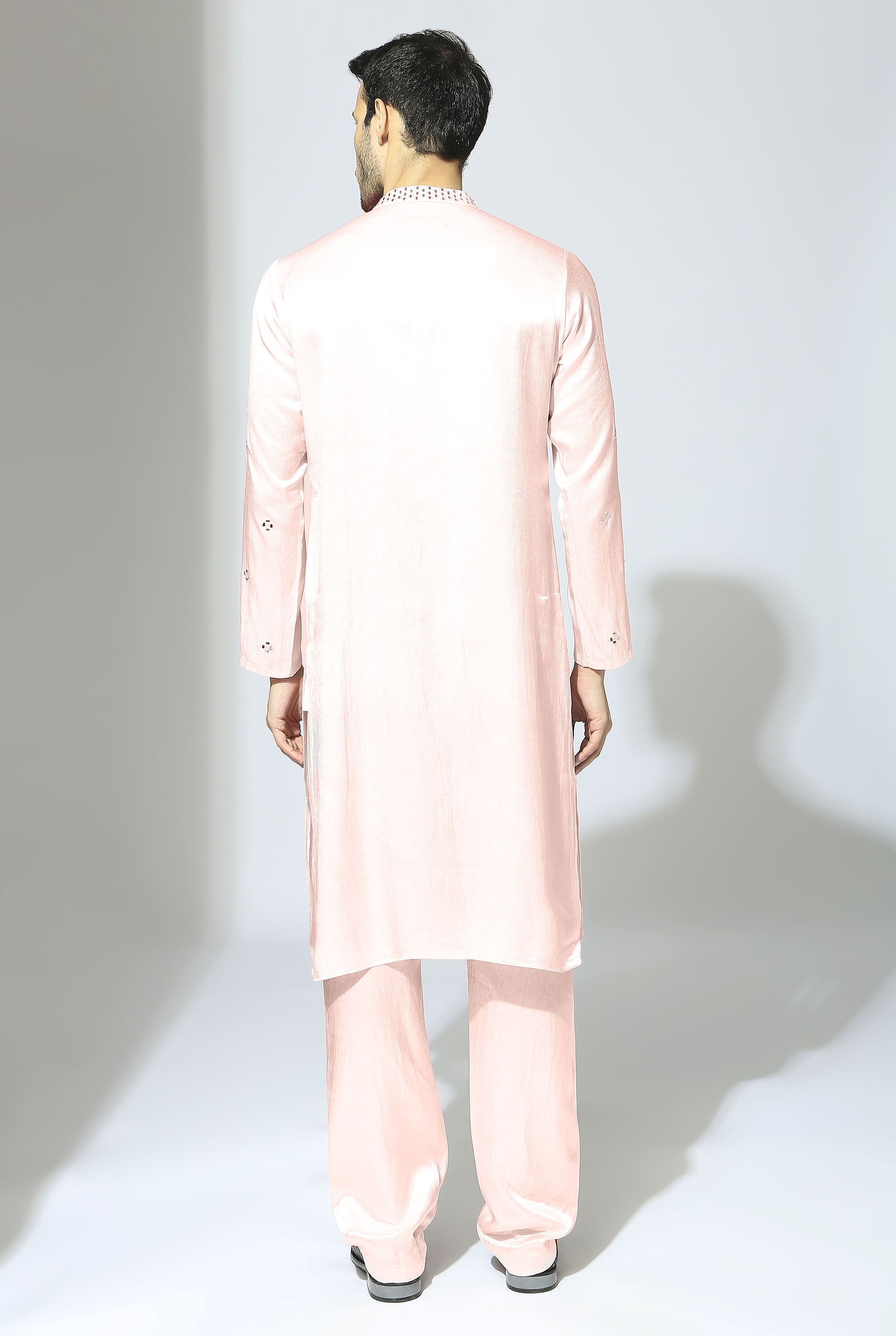 BABY PINK EMBROIDERED KURTA SET