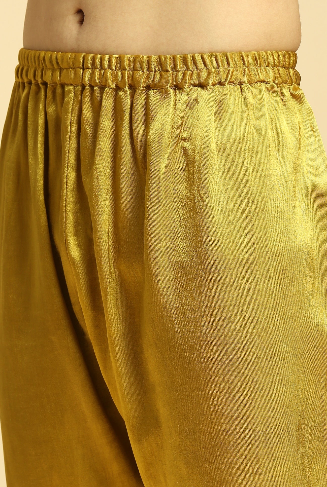 MUSTARD KURTA WITH PANT WITH OMBRE DUPATTA