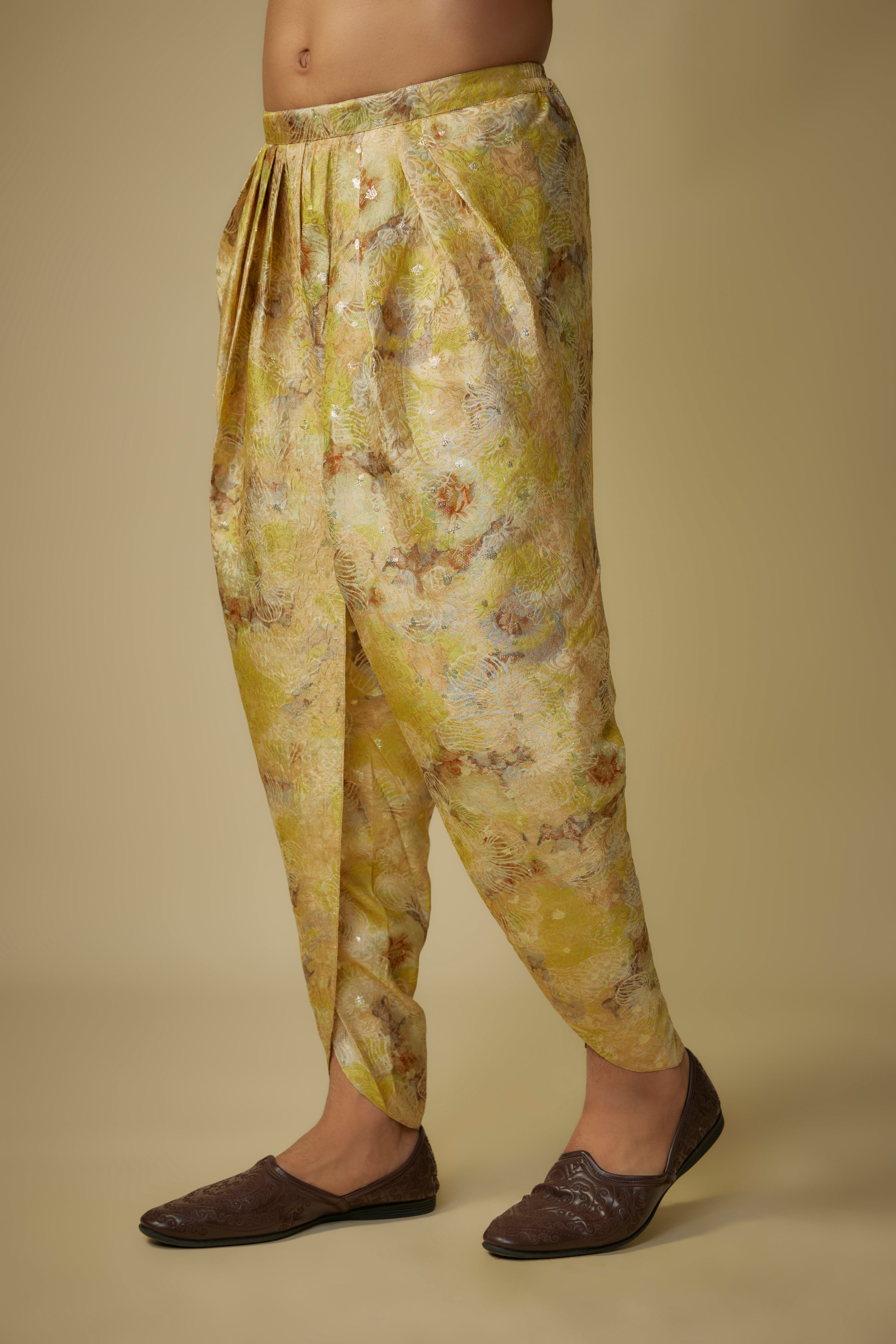 YELLOW KURTA WITH DHOTI