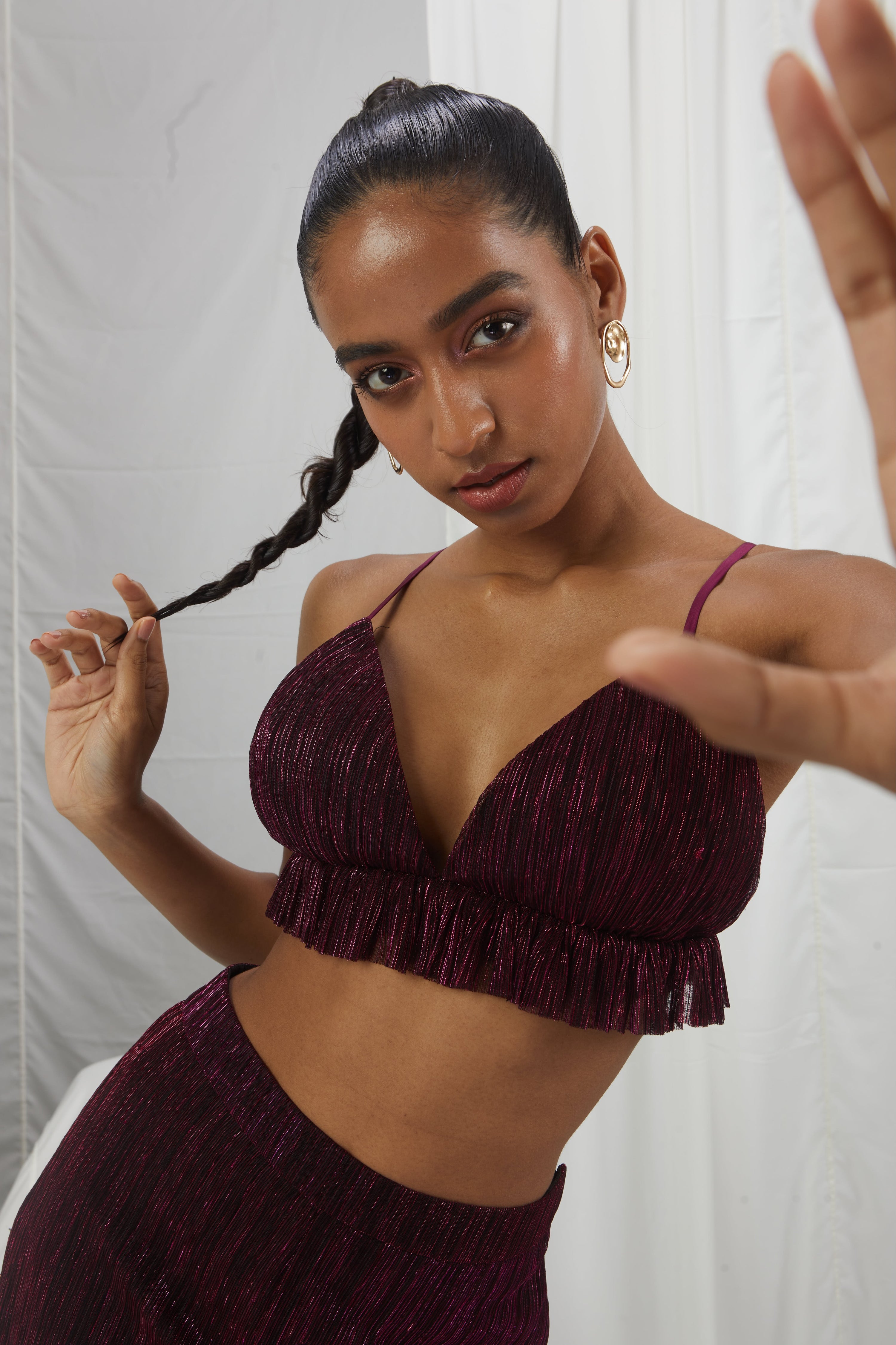 METTALIC BRALETTE SET