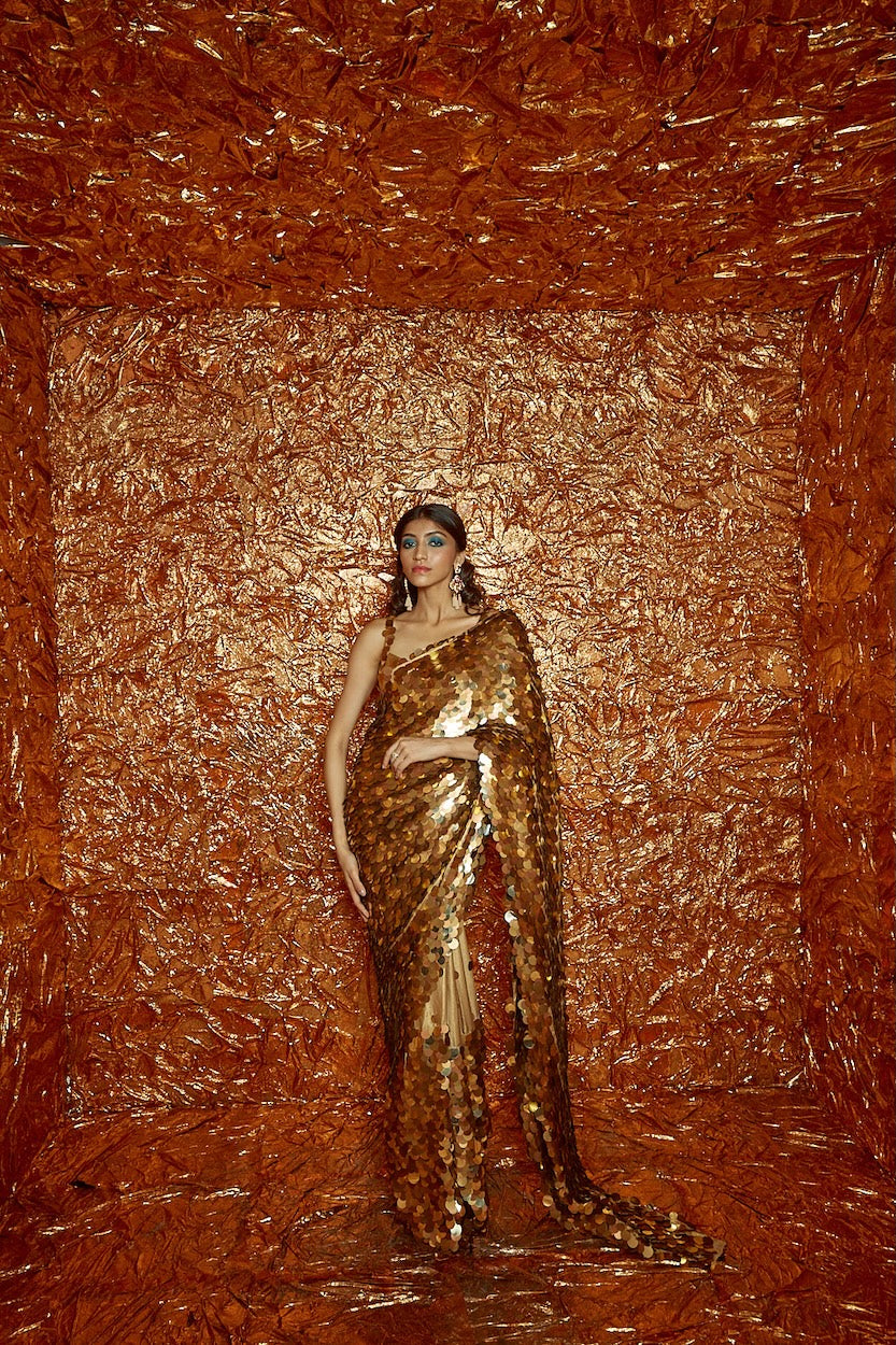 SEQUIN SAREE SET