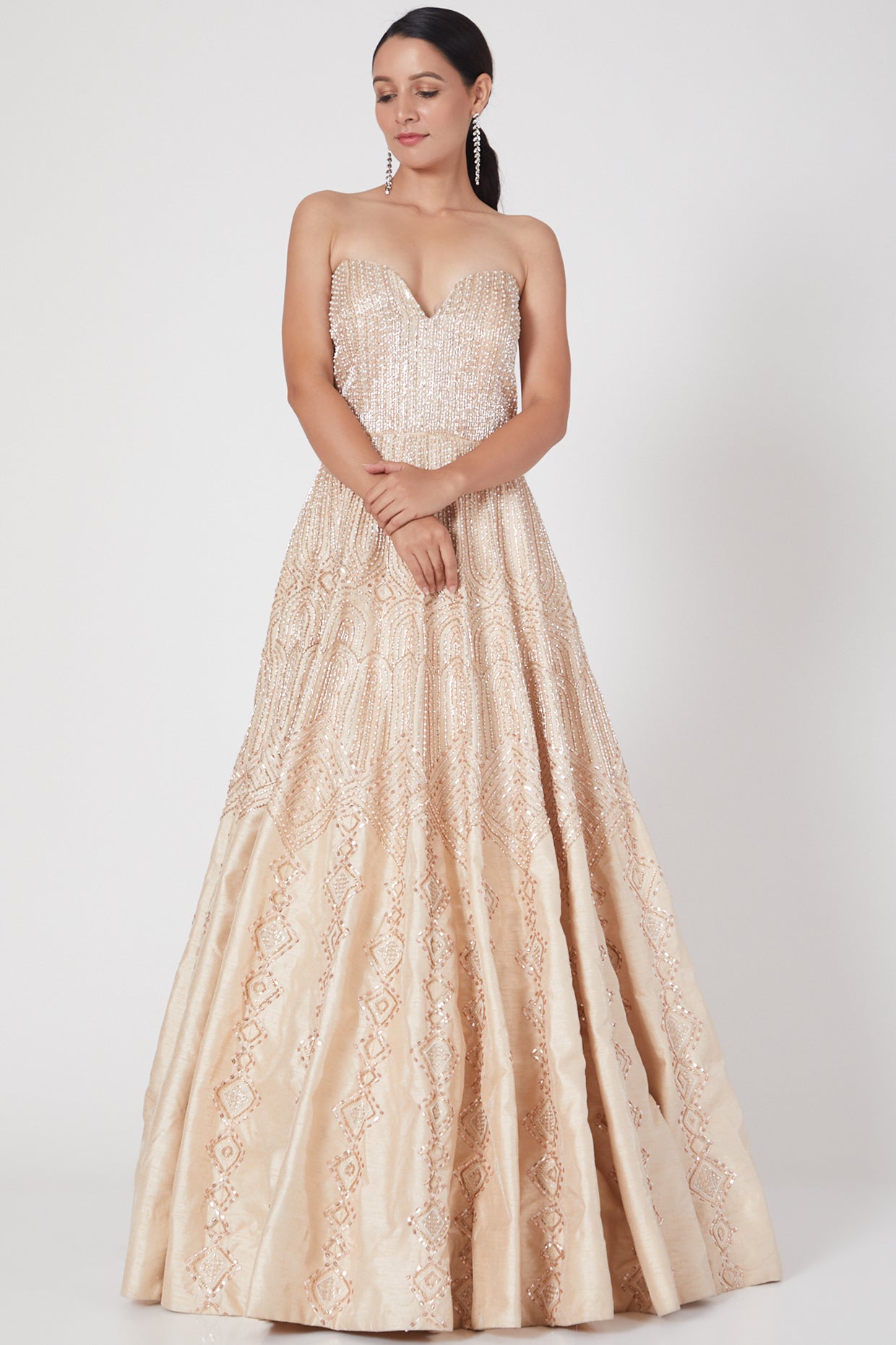 GOLDEN EMBROIDERED GOWN