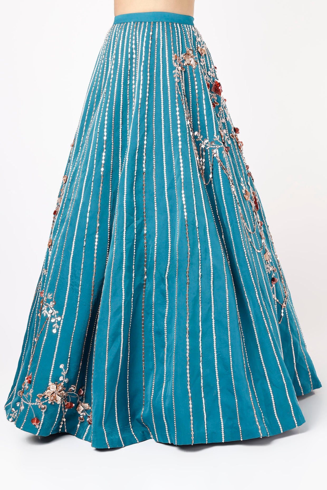 TEAL BLUE LEHENGA