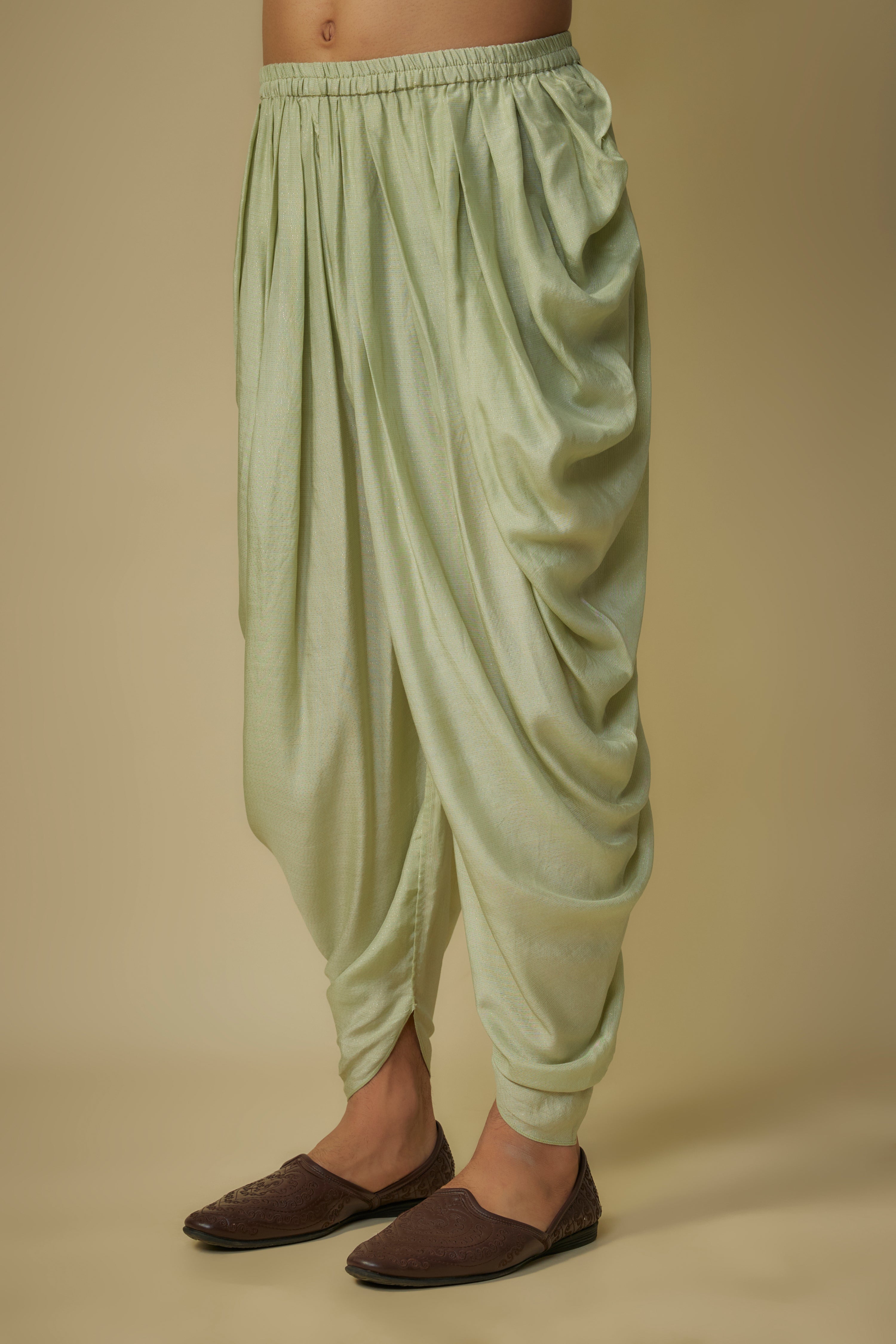 SAGE GREEN EMBROIDERED KURTA SET