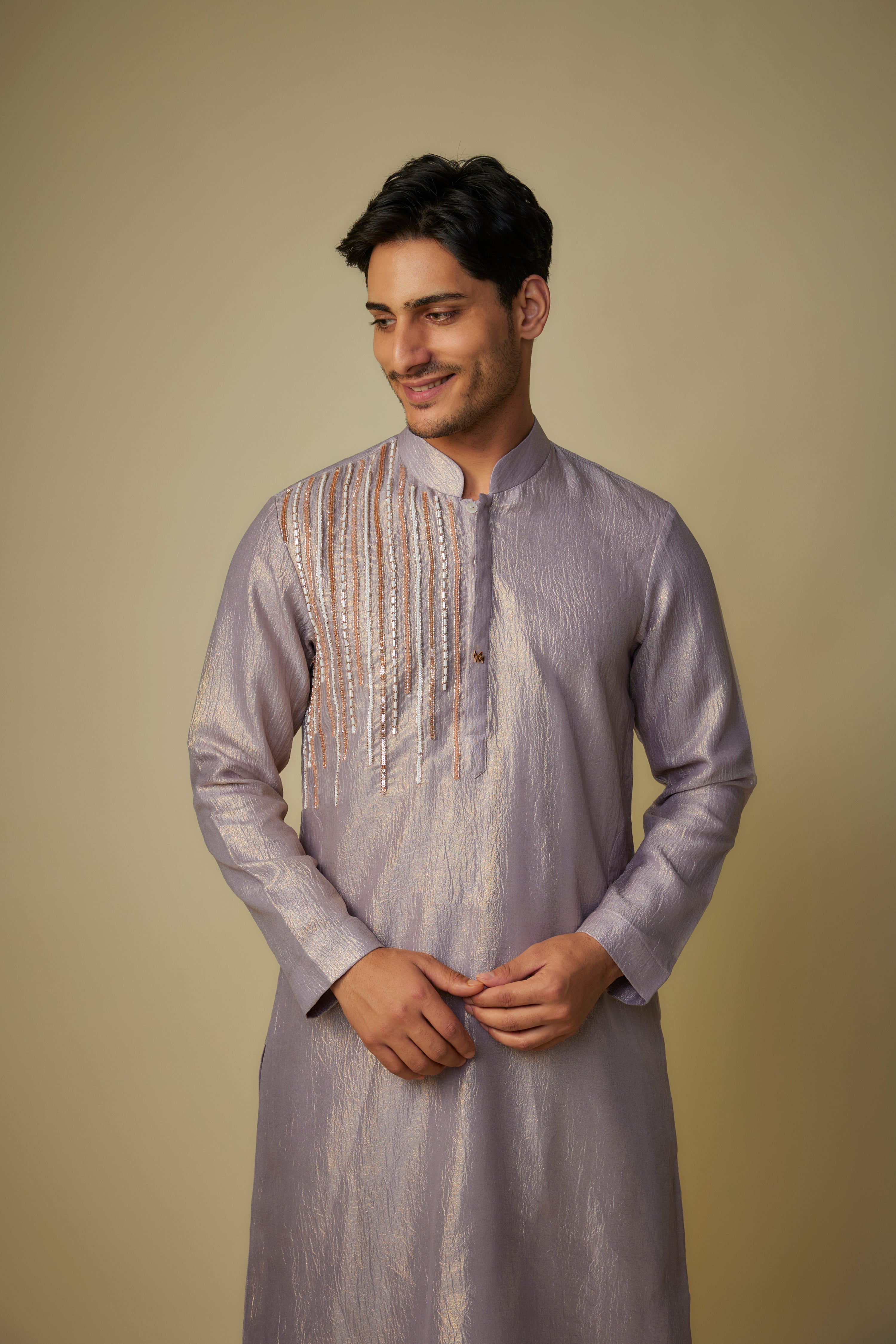 LILAC EMBROIDERED KURTA SET
