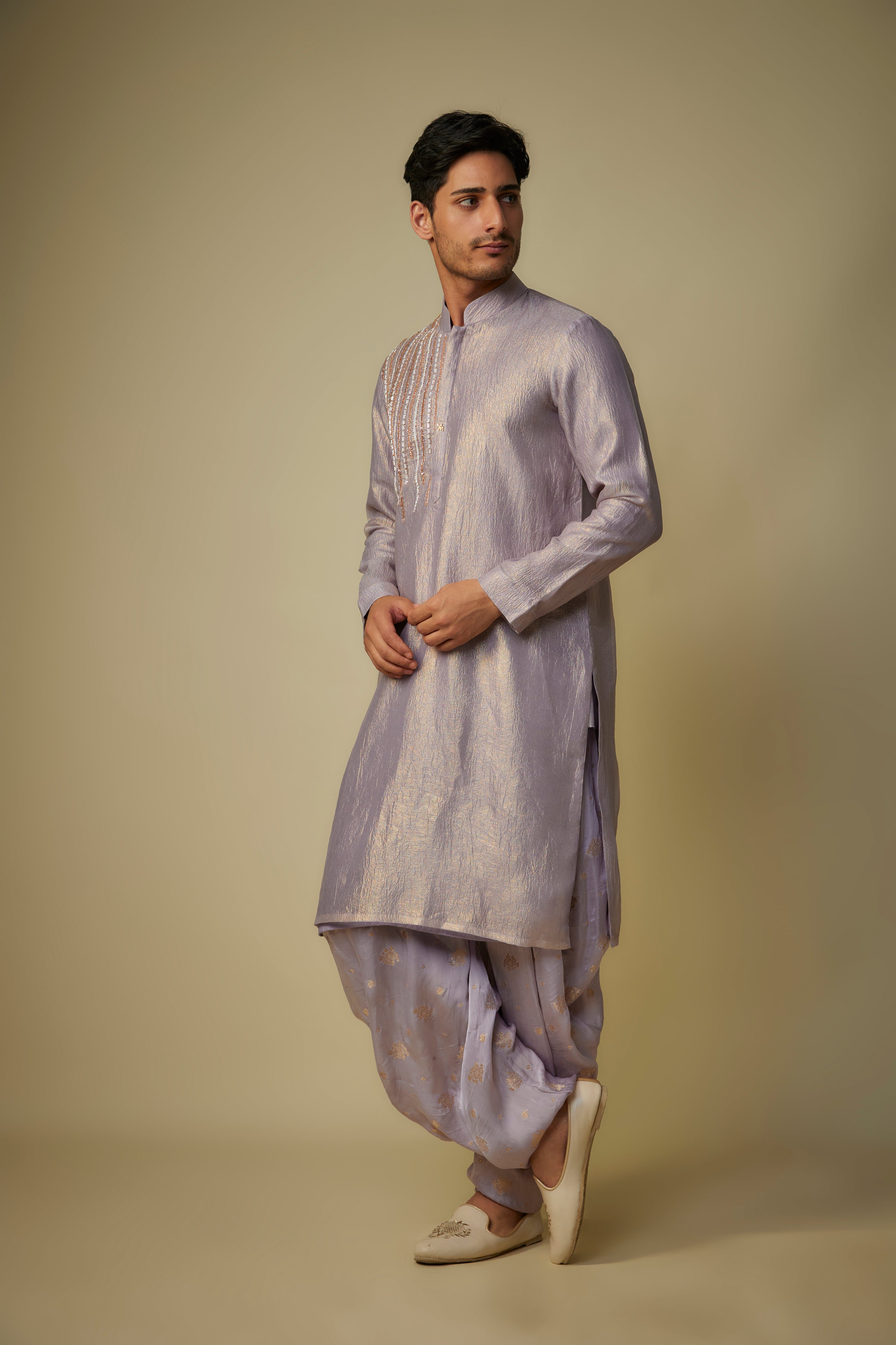 LILAC EMBROIDERED KURTA SET