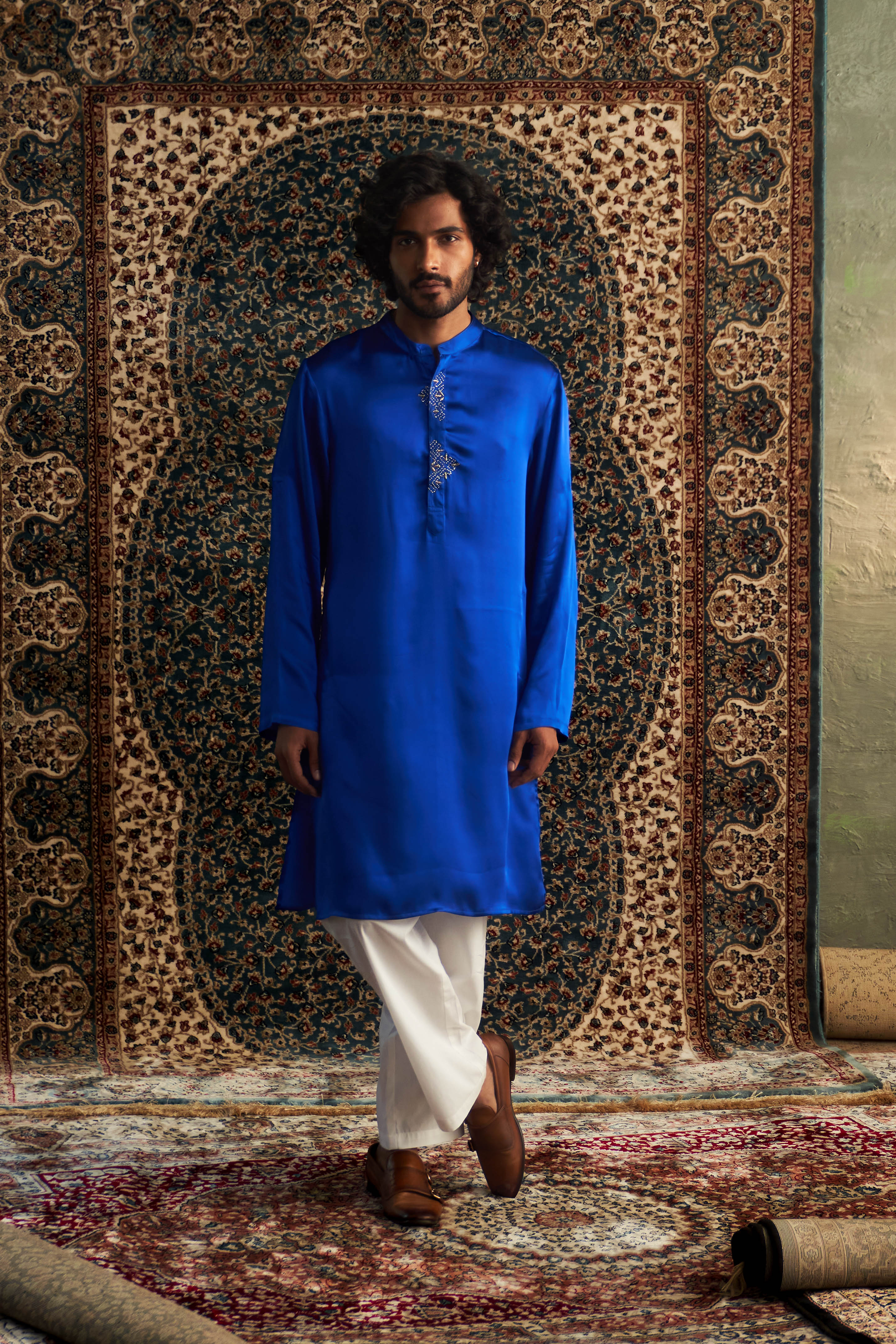 PRARAMBH EMBROIDERED  KURTA SET