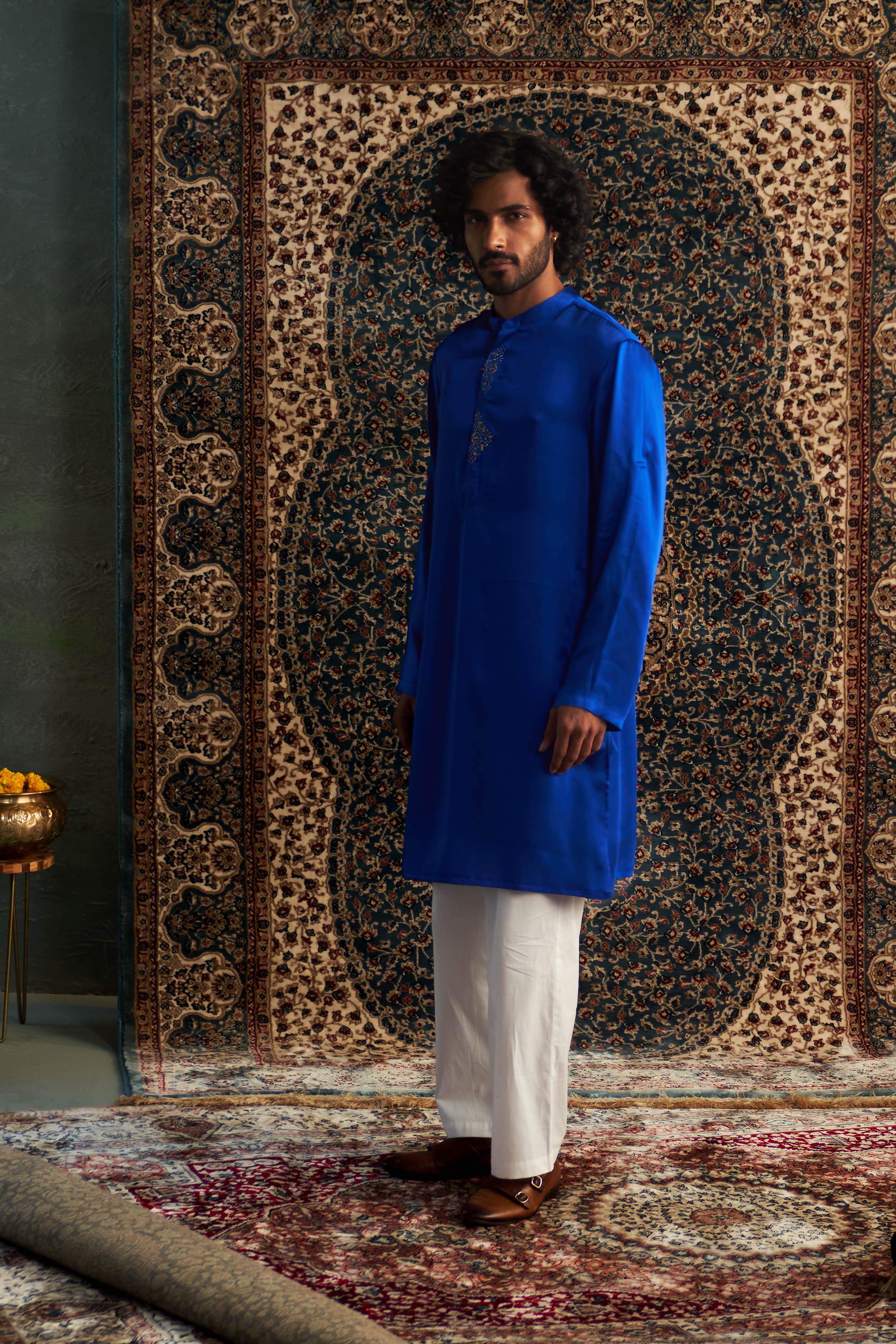 PRARAMBH EMBROIDERED  KURTA SET