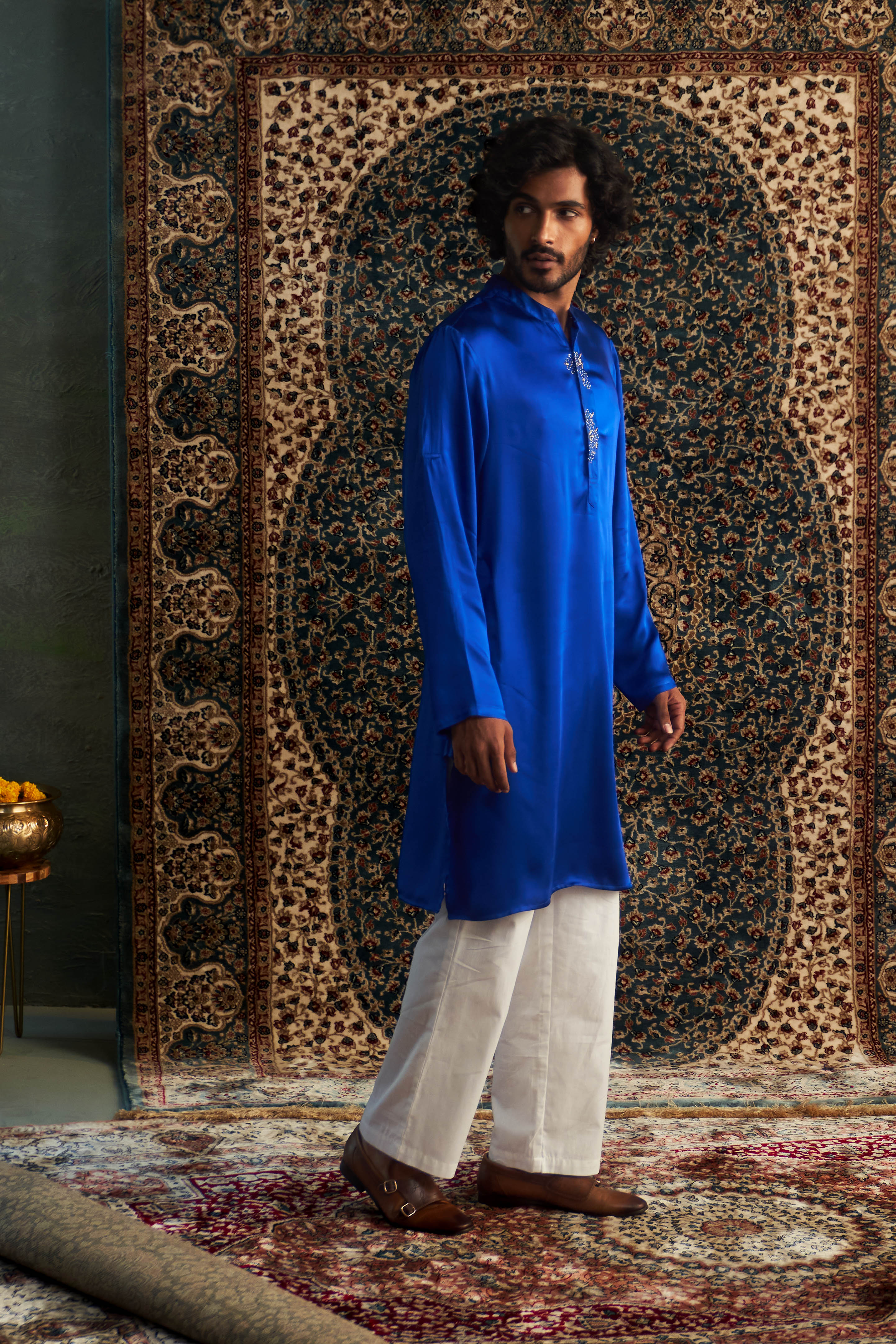 PRARAMBH EMBROIDERED  KURTA SET