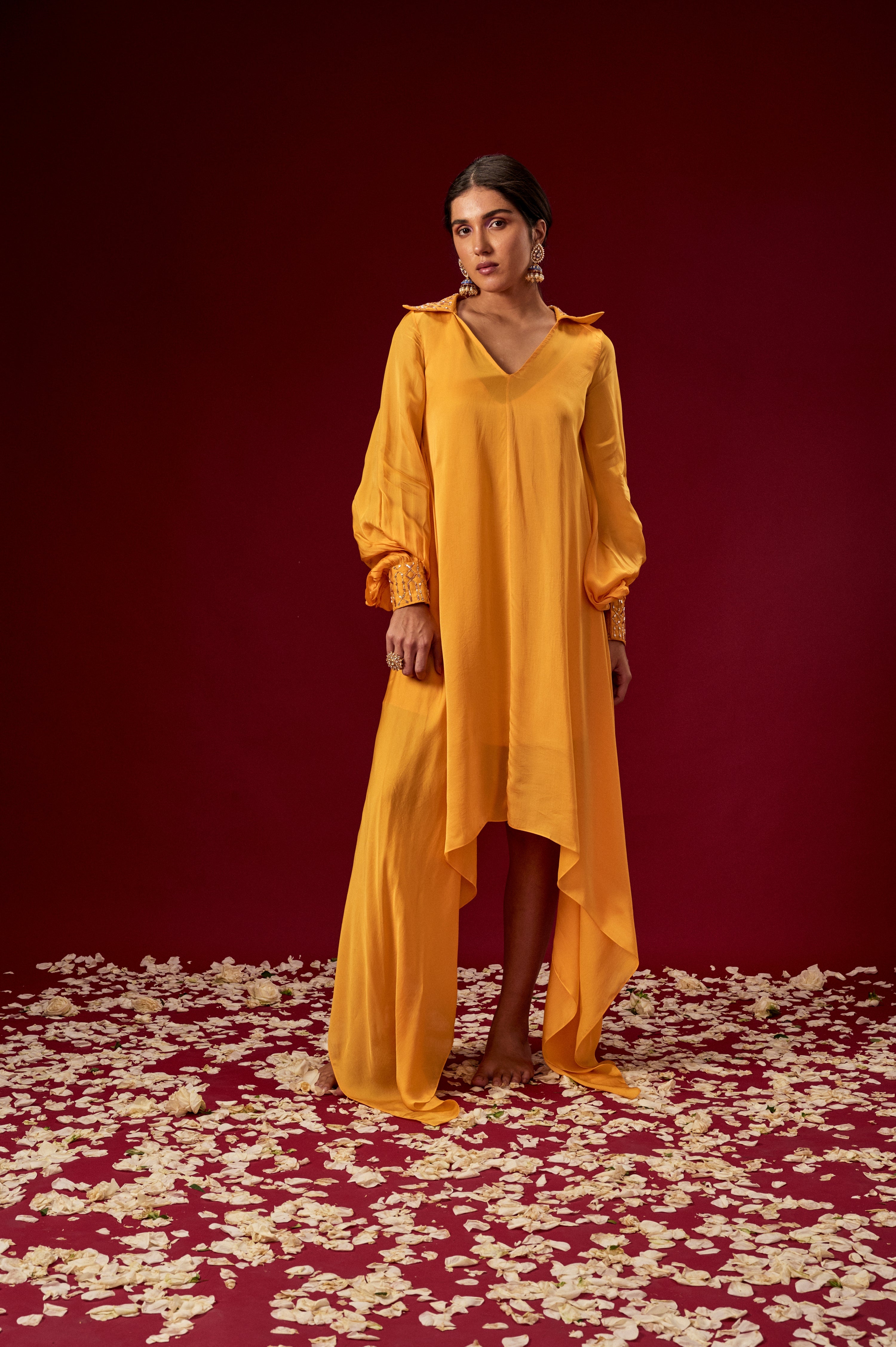 YELLOW OVERSIZED KURTA