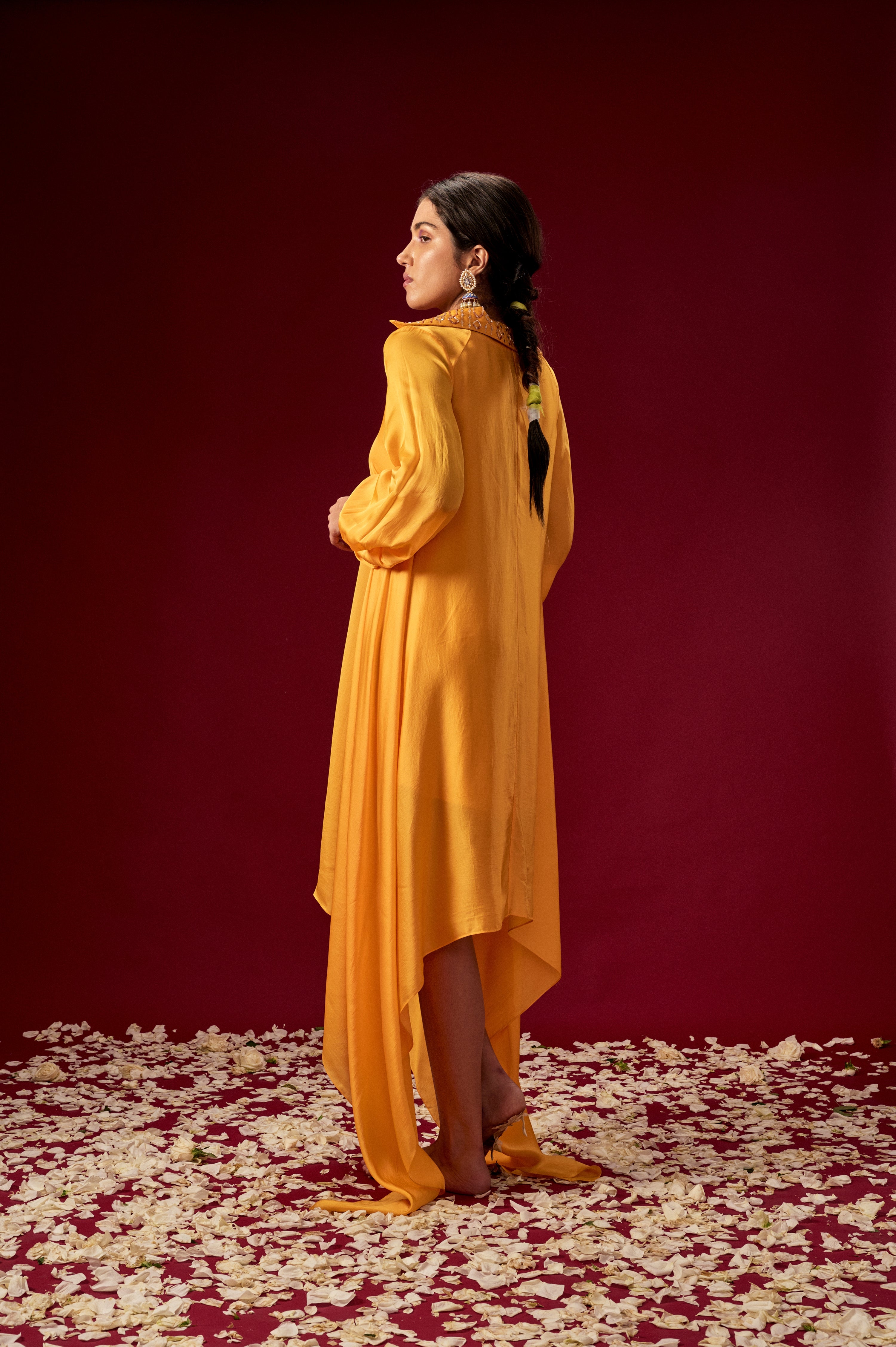 YELLOW OVERSIZED KURTA