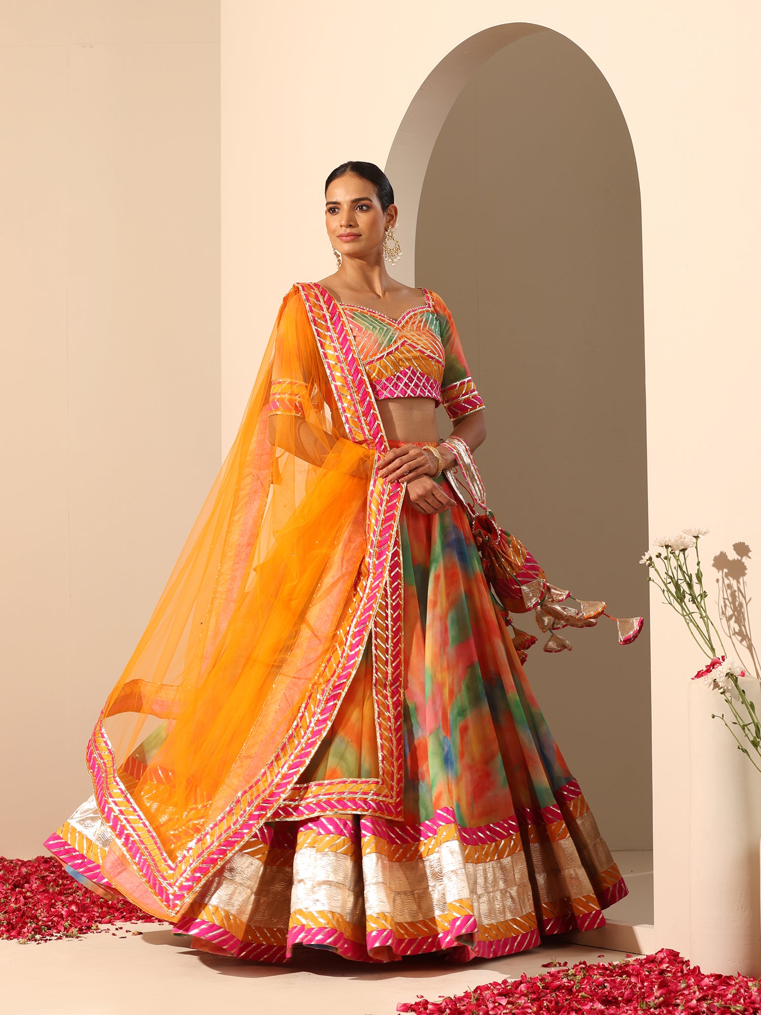 GUL RANGBIRANGI LEHENGA SET