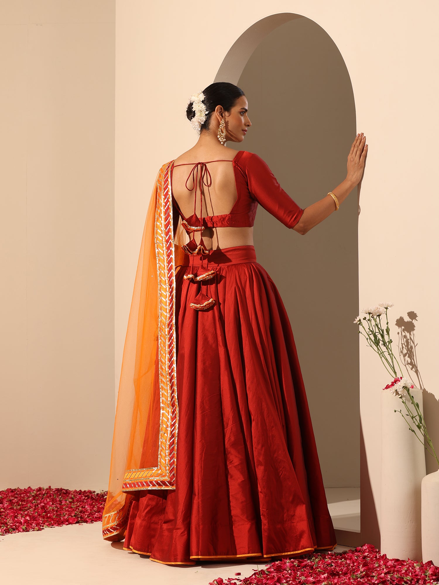 GUL MAROON LEHENGA SET