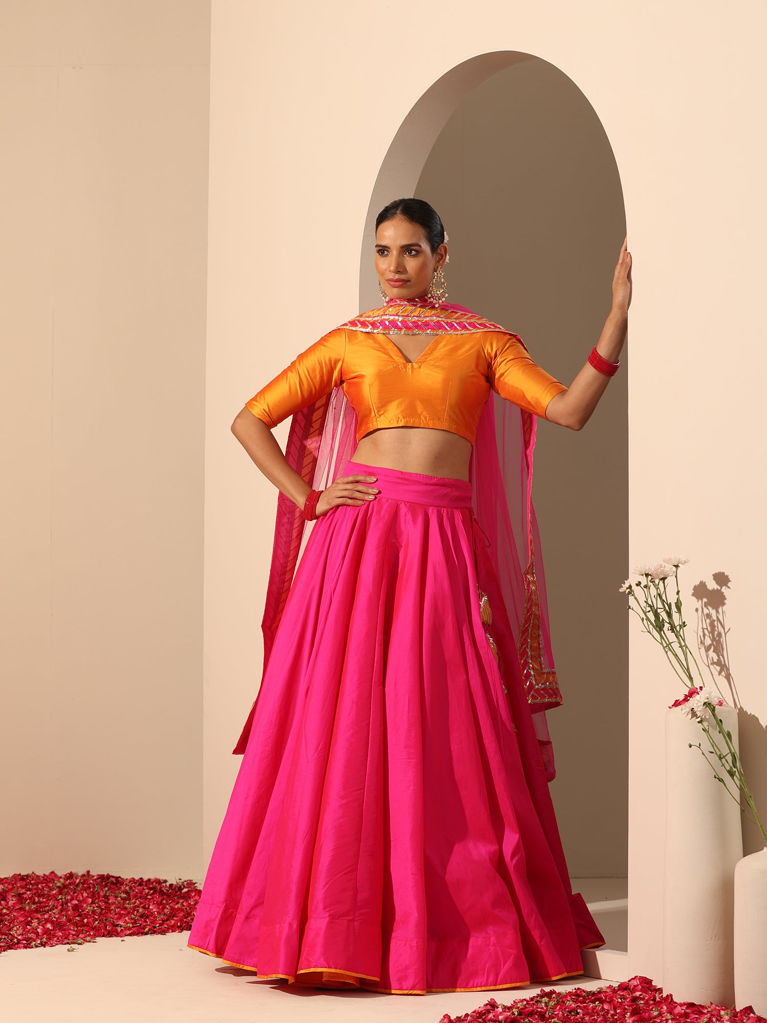 GUL HOT PINK LEHENGA