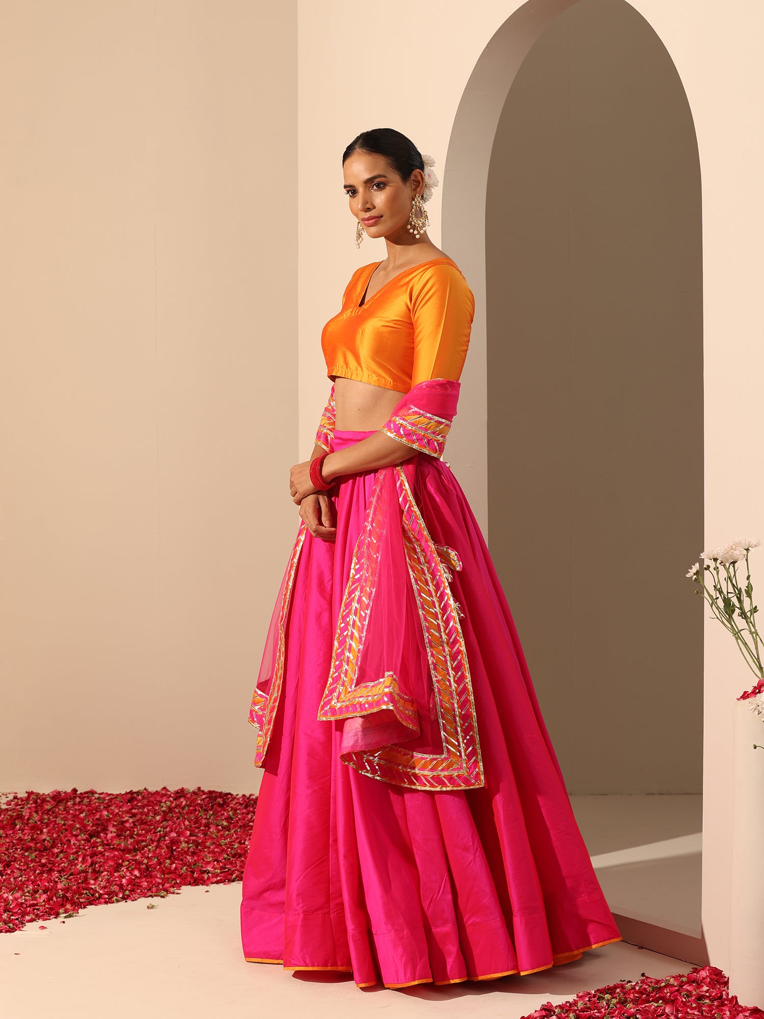 GUL HOT PINK LEHENGA