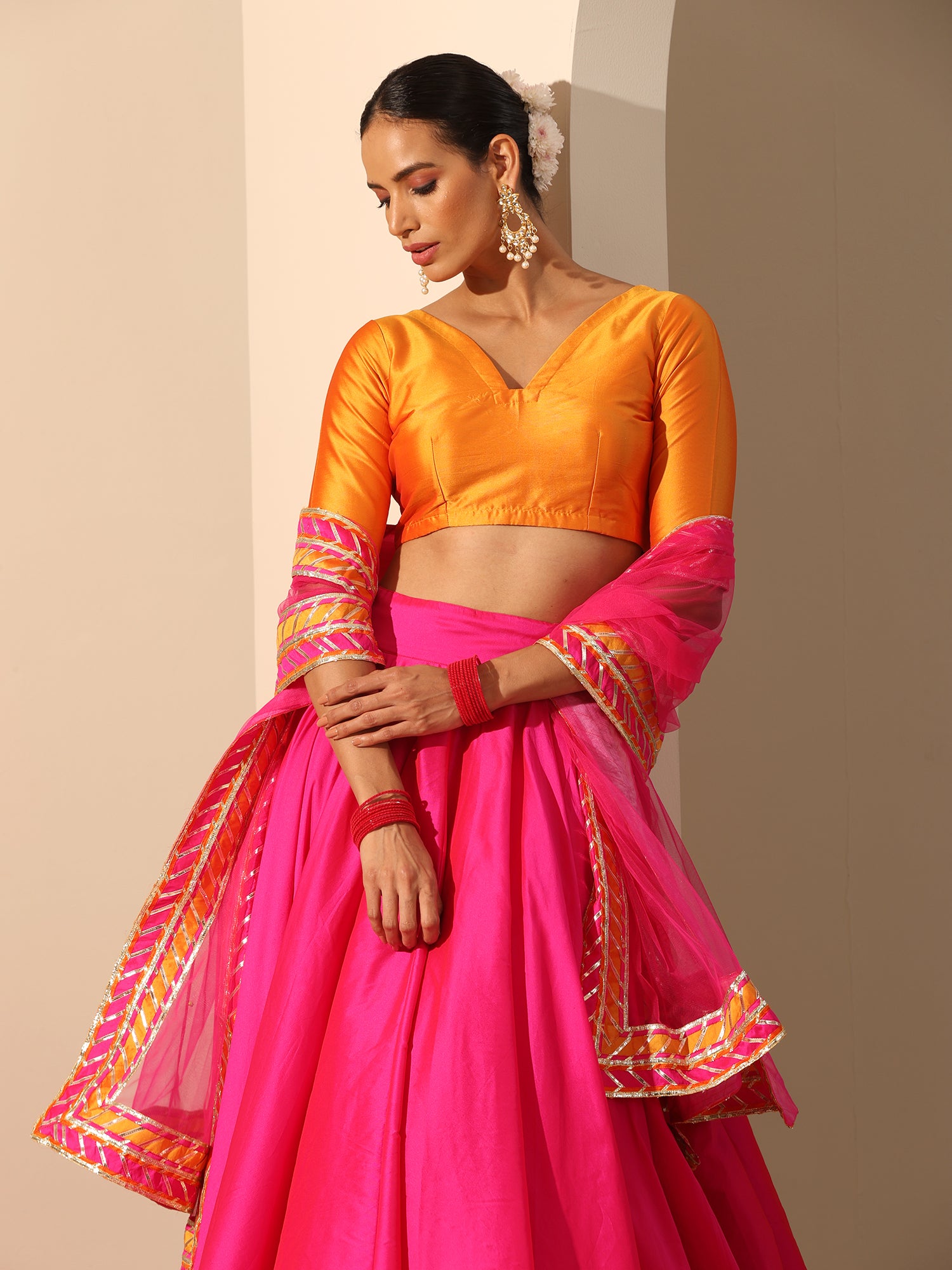 GUL HOT PINK LEHENGA