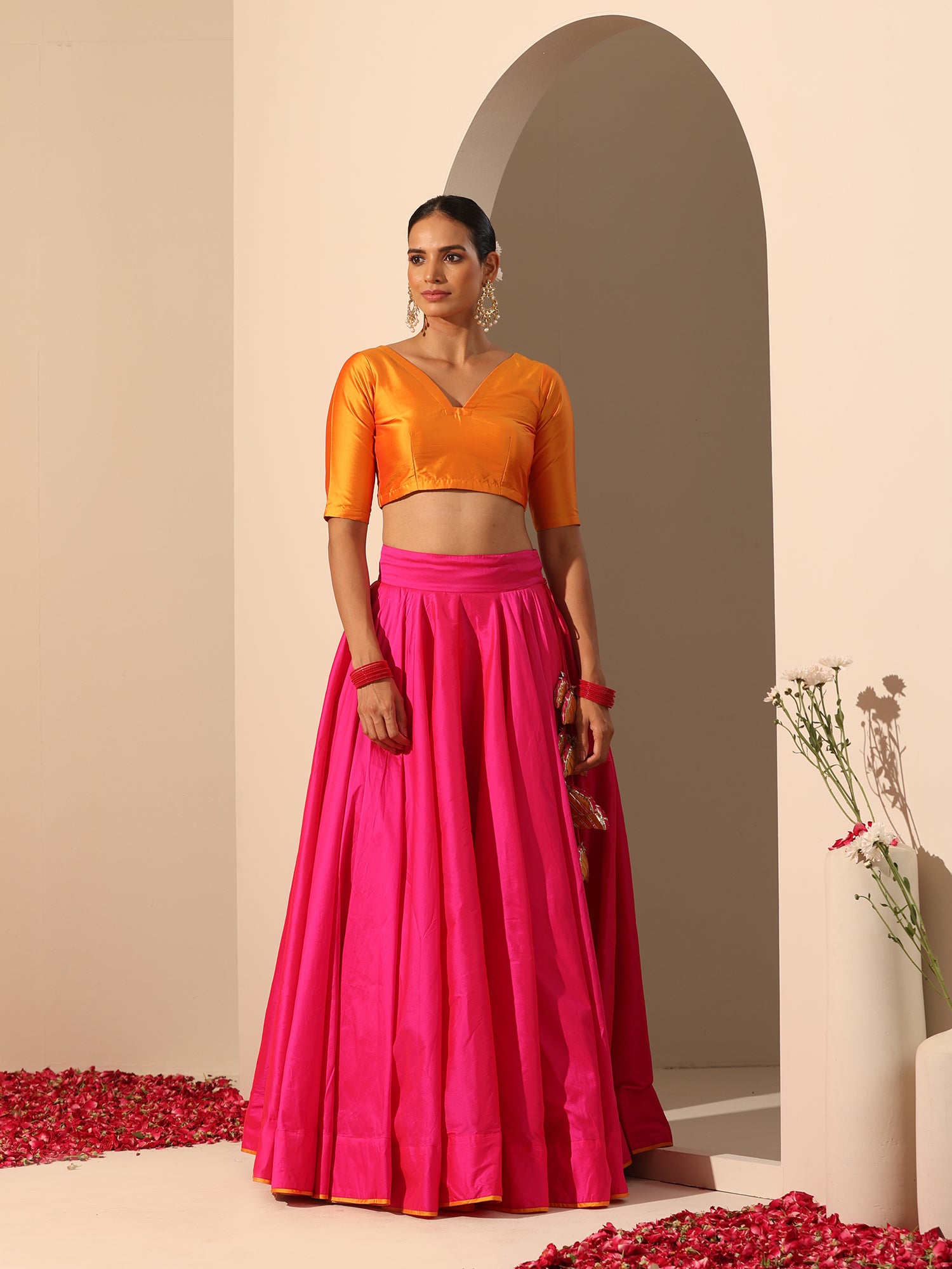 GUL HOT PINK LEHENGA